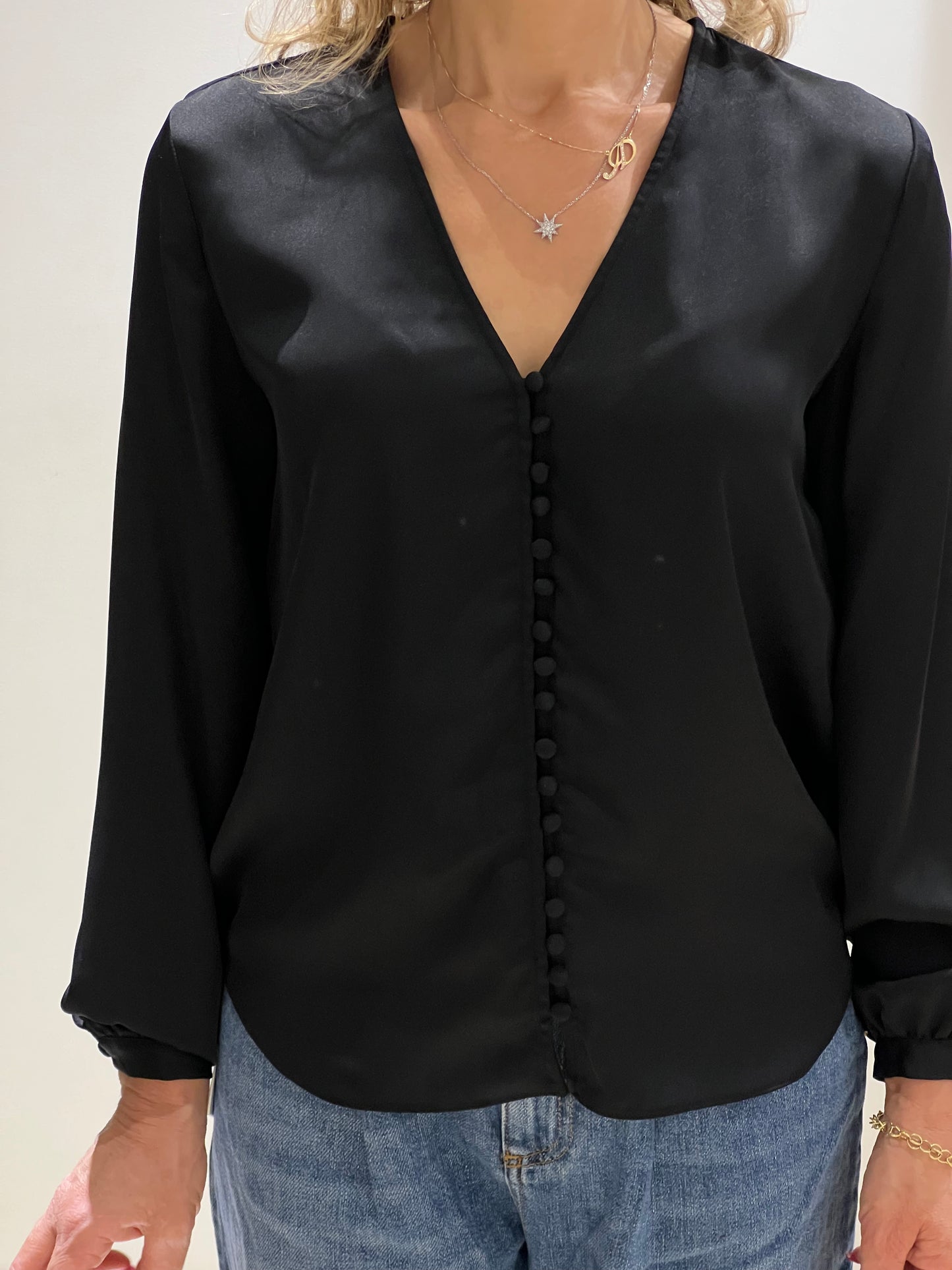 Camicia blusa nero
