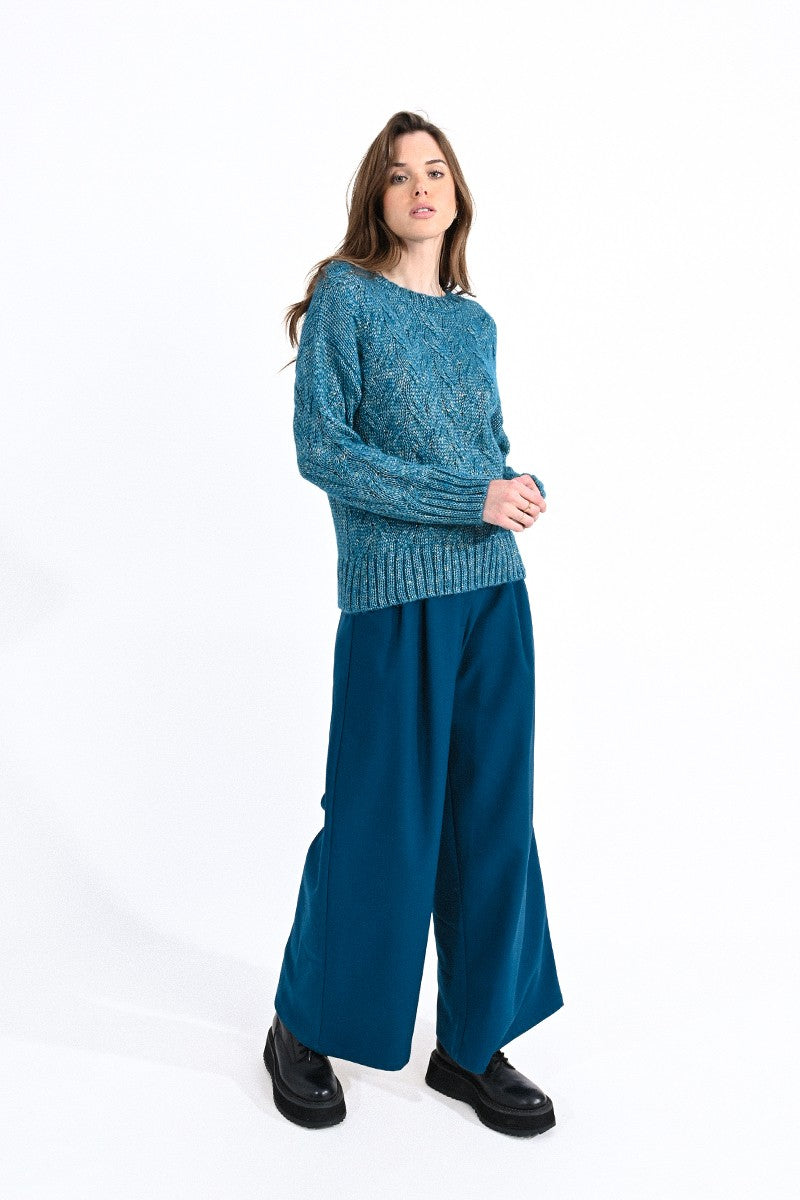 Pullover girocollo ampio