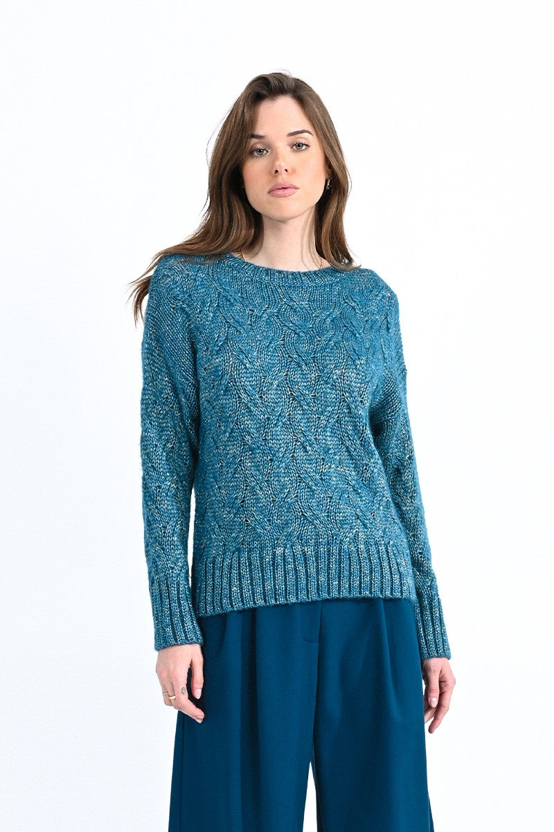 Pullover girocollo ampio