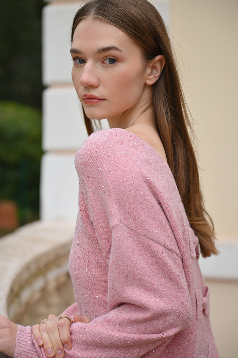 Pullover lavorato in maglia