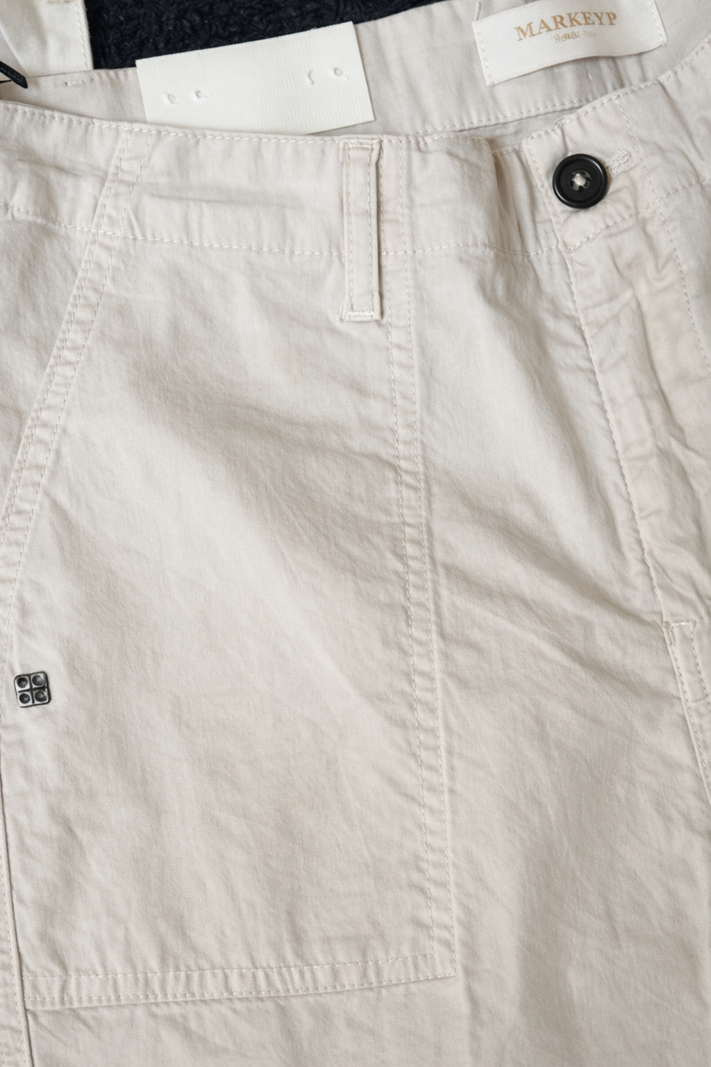 Pantalone wide leg canvas