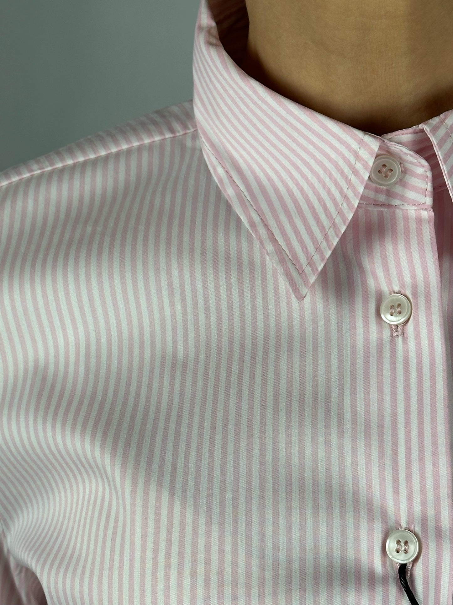 Camicia parma bianco e rosa