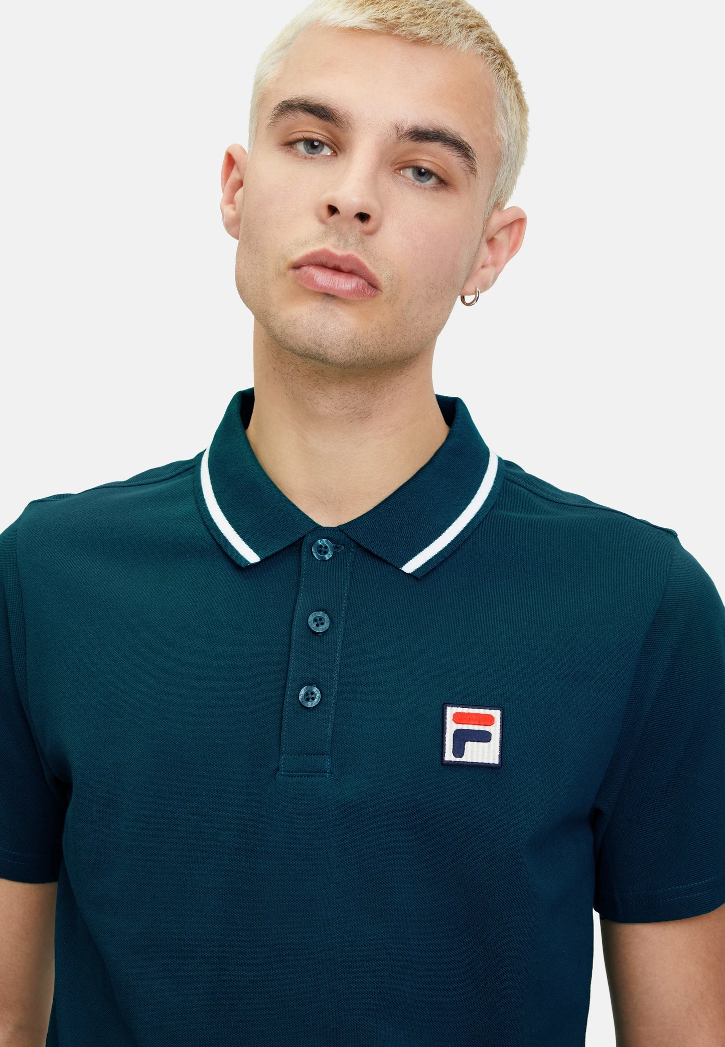 Polo leitmeritz blu con logo