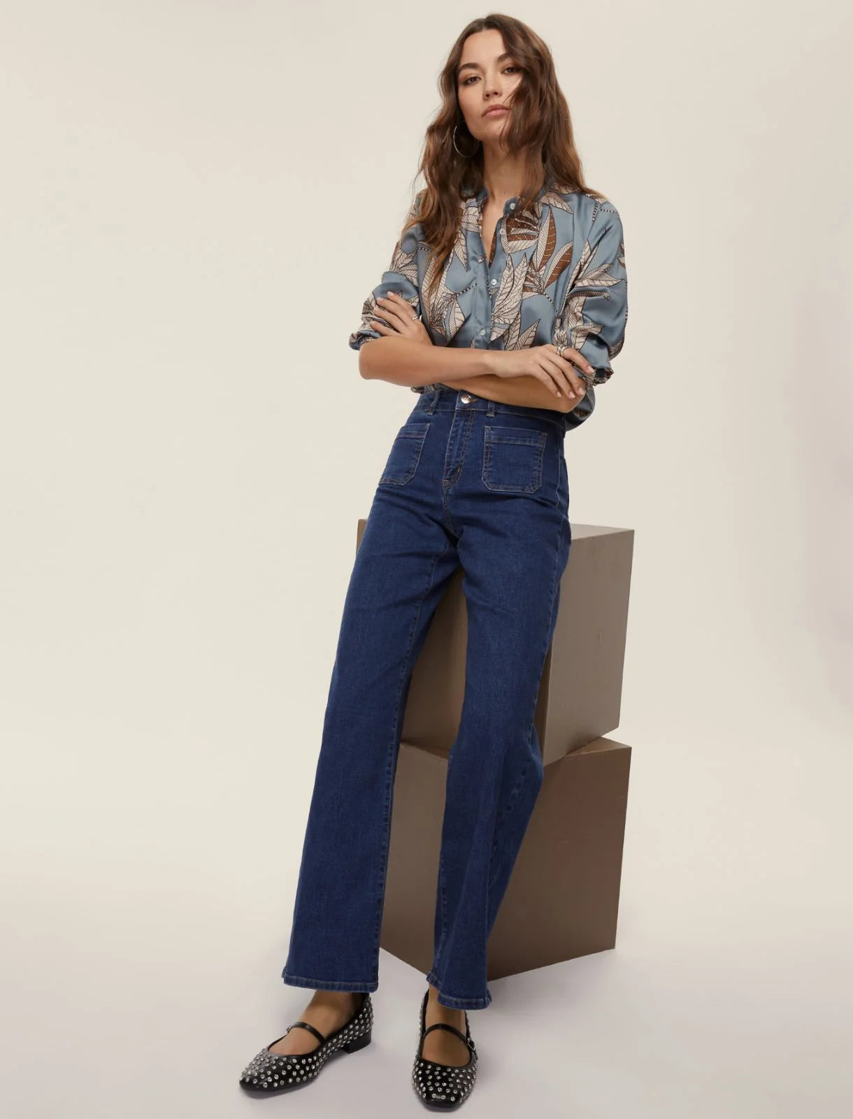 Pantalone Palma Denim stretch