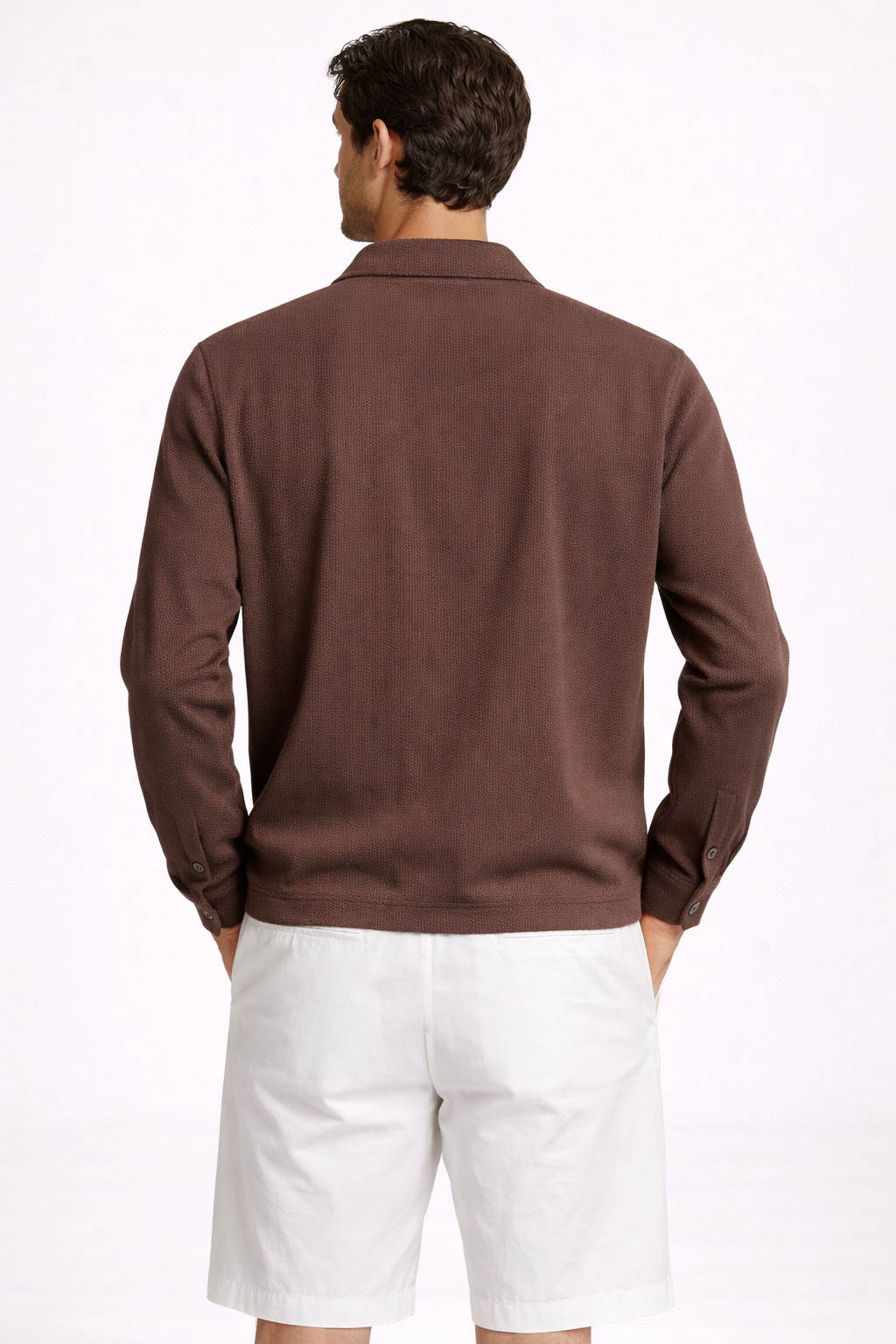 Overshirt destrutt tess a maglia