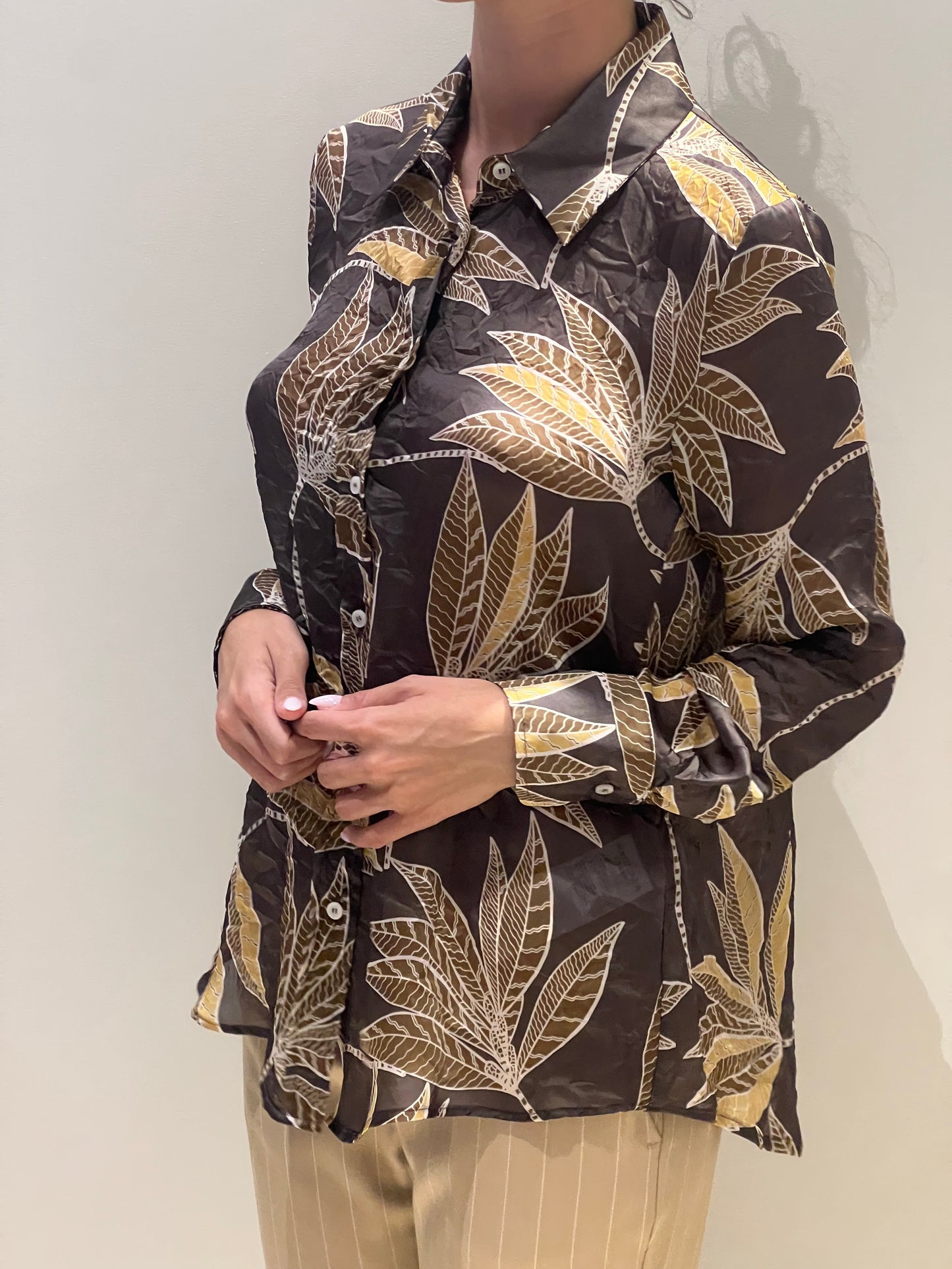 Camicia Facella raso chiffon stamp