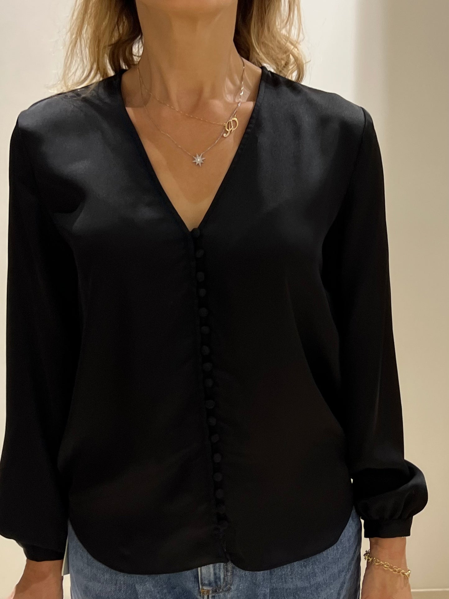Camicia blusa nero