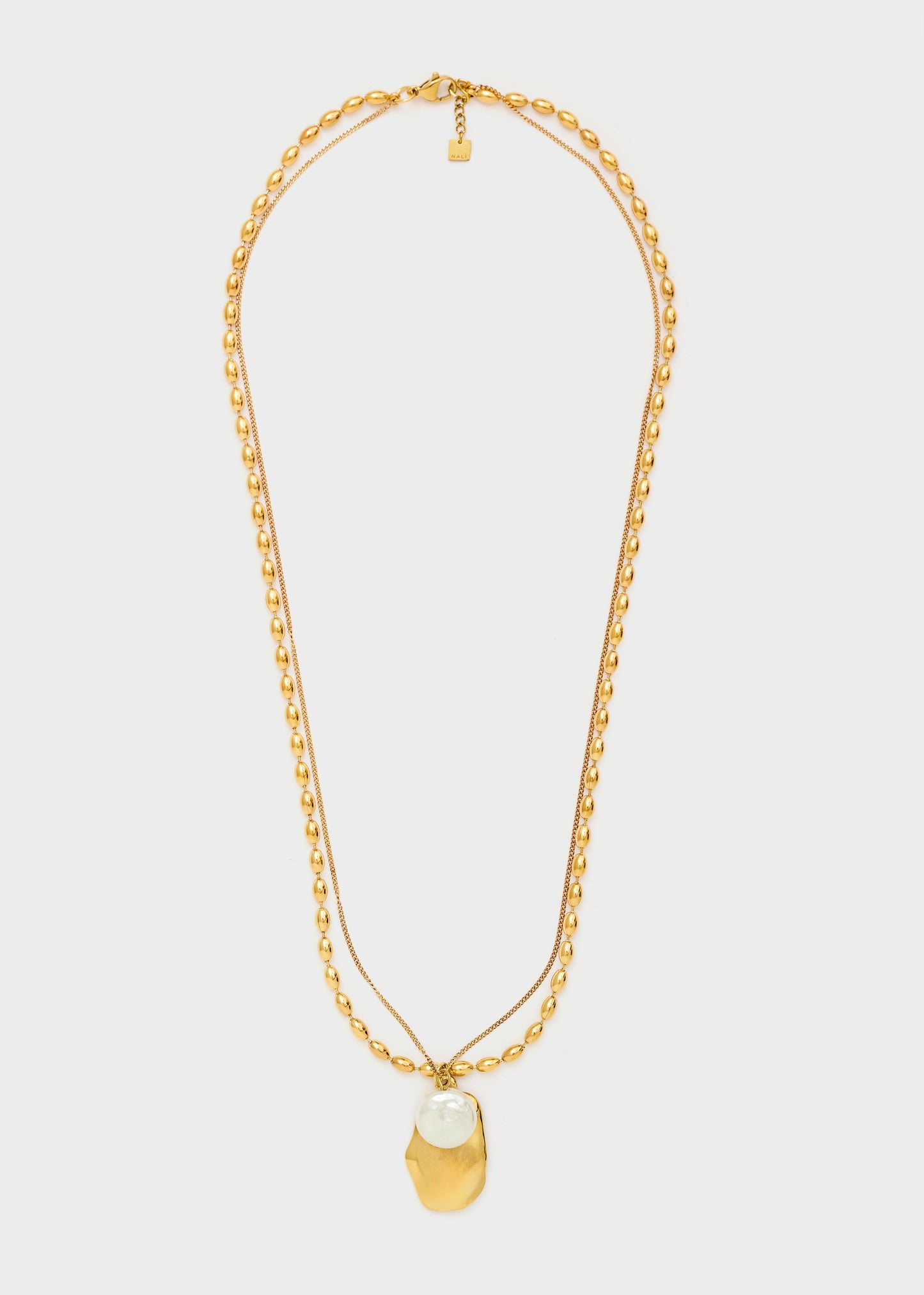 Collana doppia catena con charmes oro