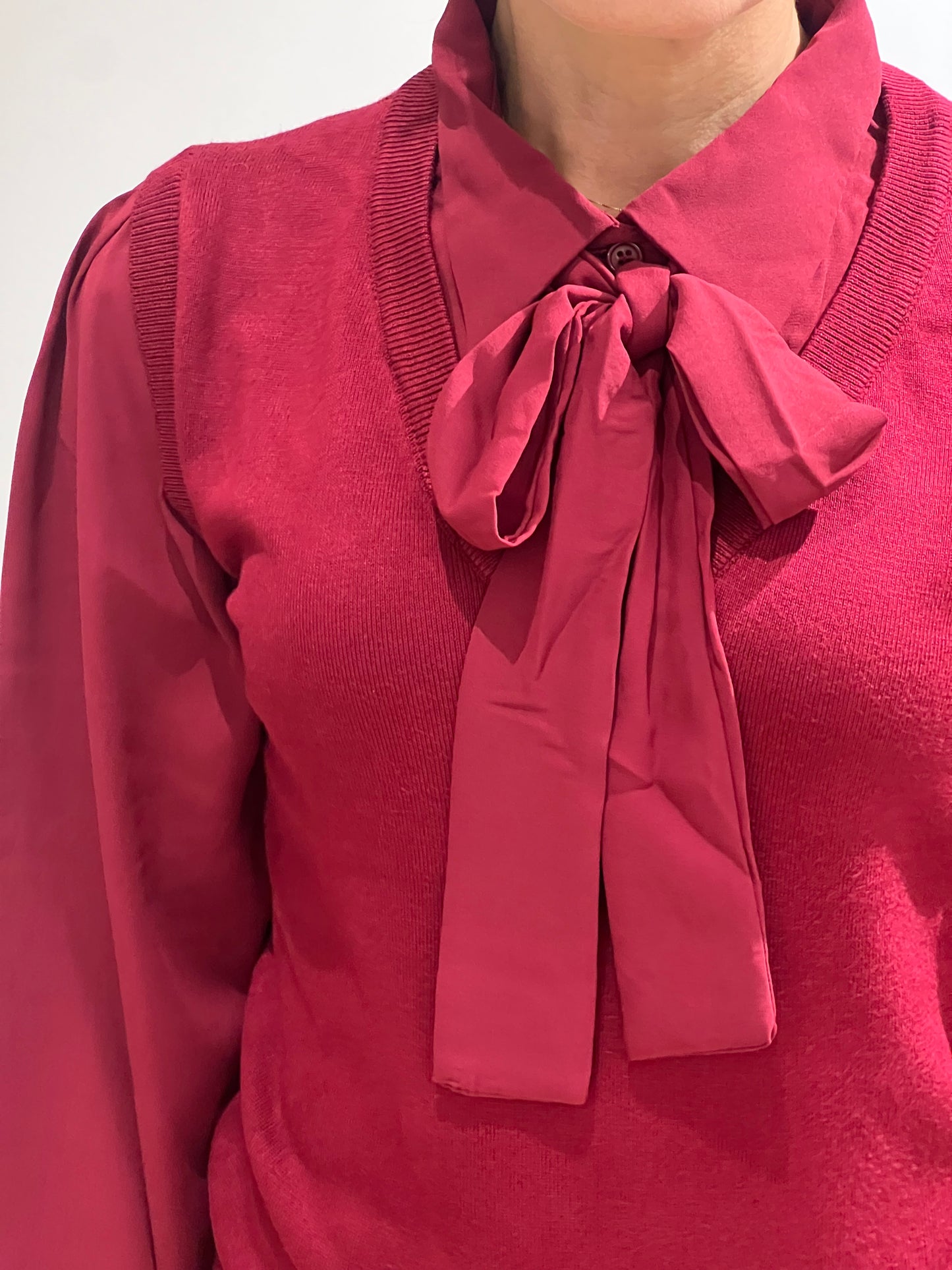 Maglia effetto gilet