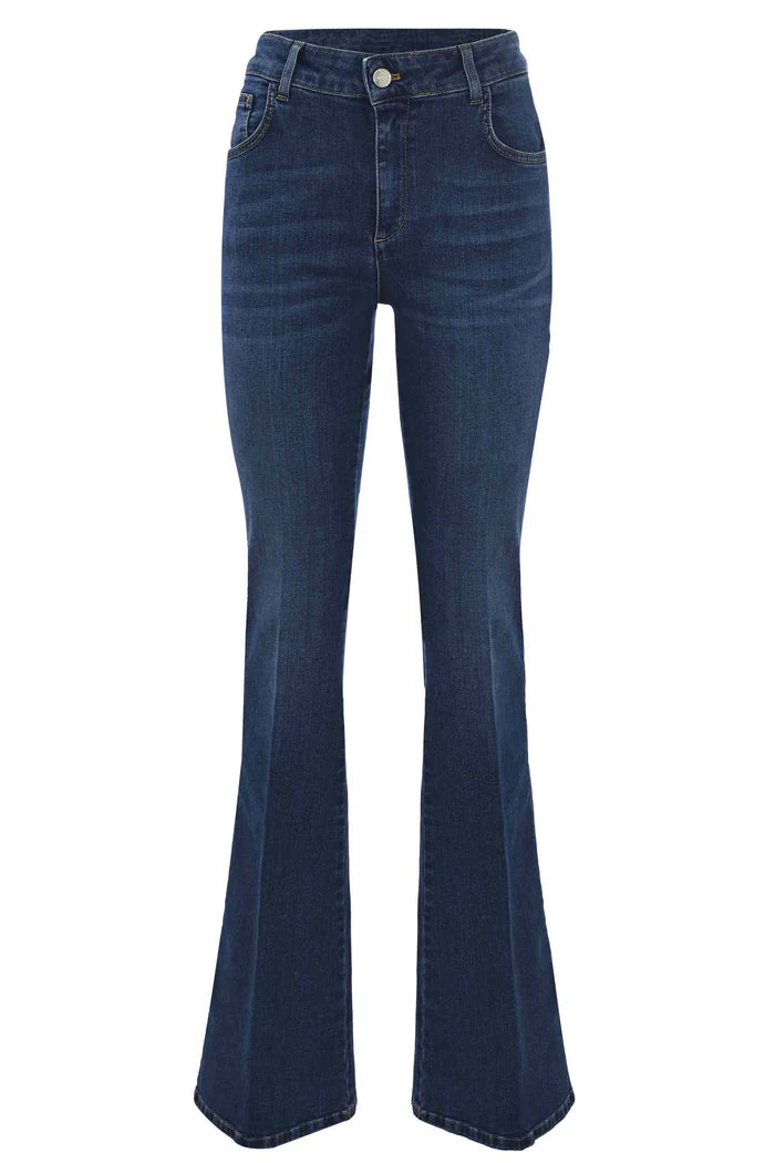 Jeans straight con taglio bootcut