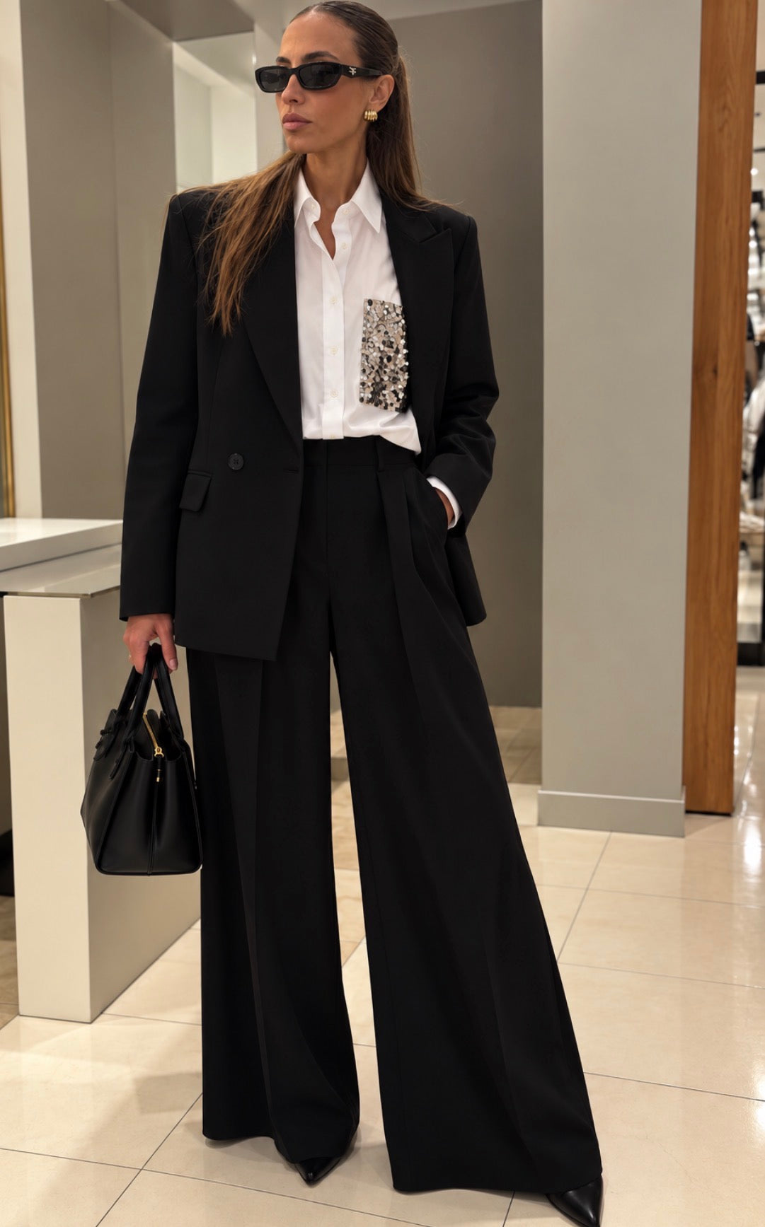 PANTALONE FULL LENGTH NERO