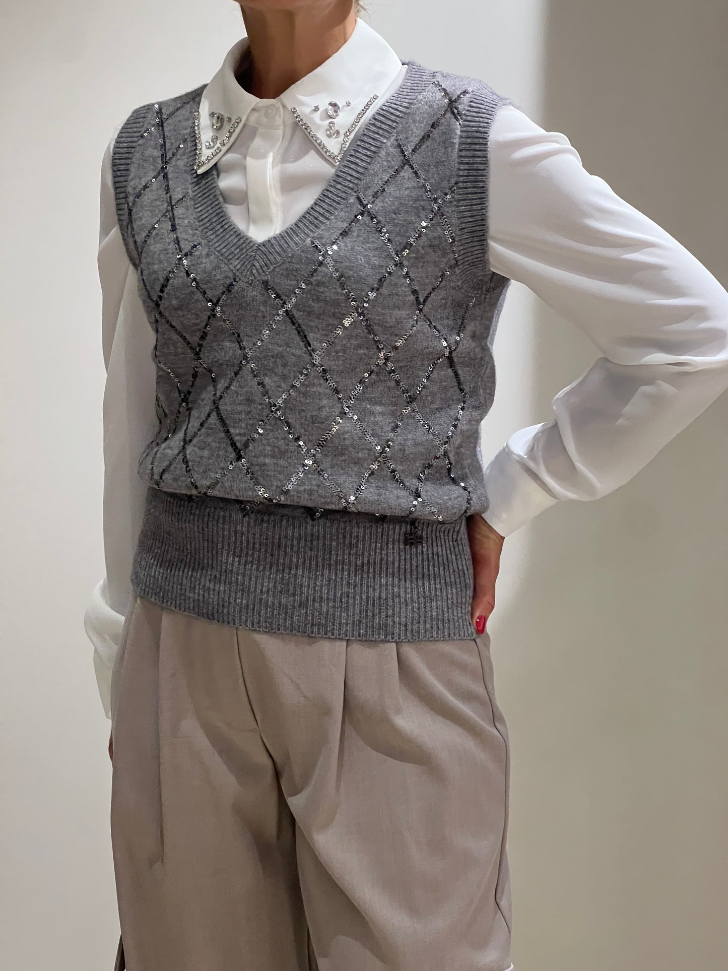 Gilet scollo a v