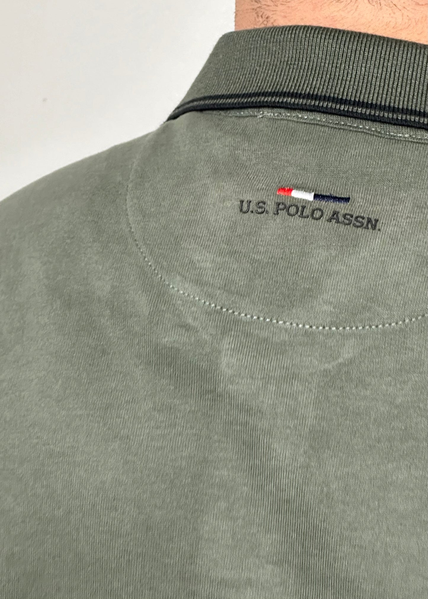 Polo maniche lunghe verde militare