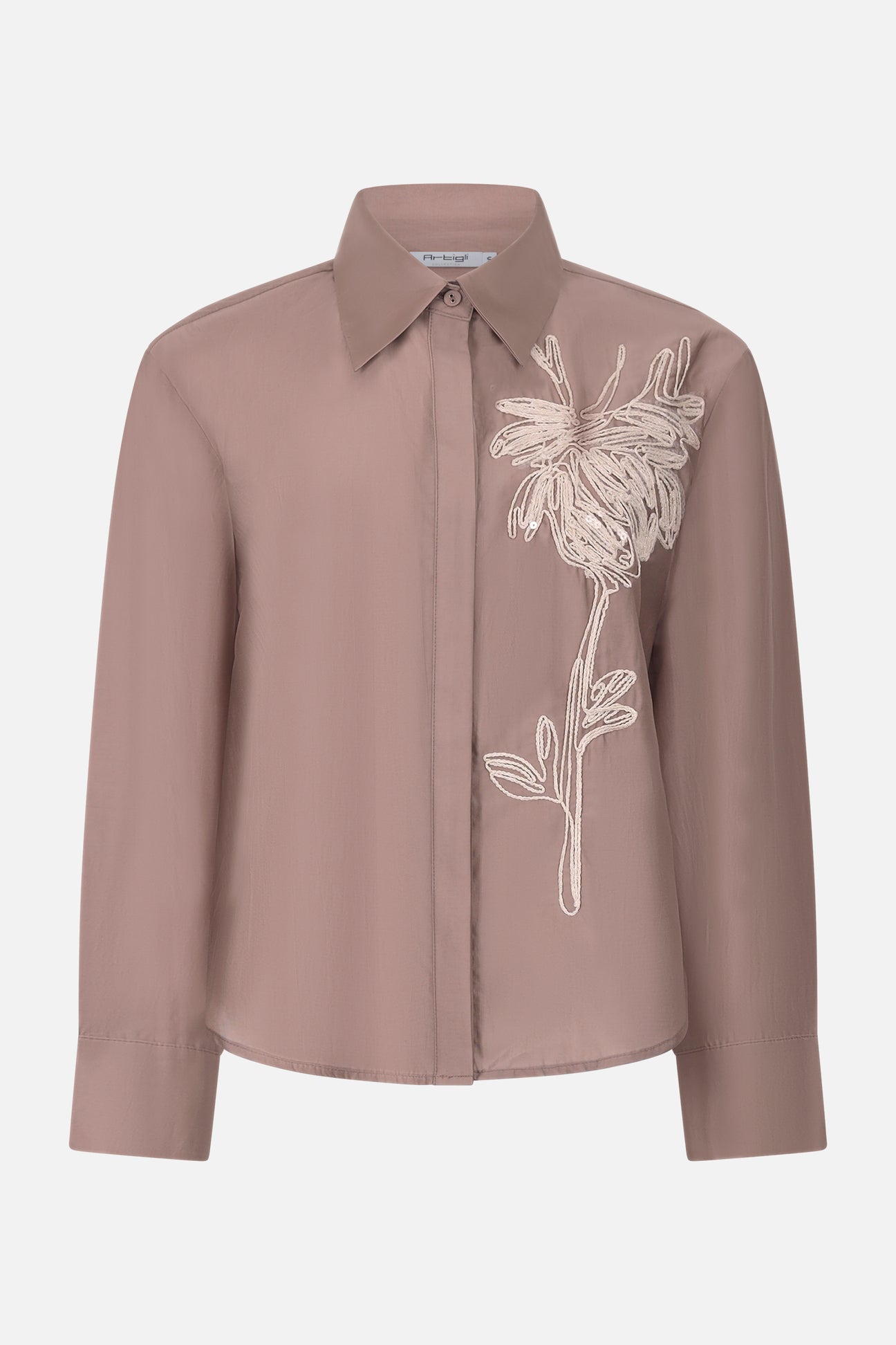 Camicia con ricamo