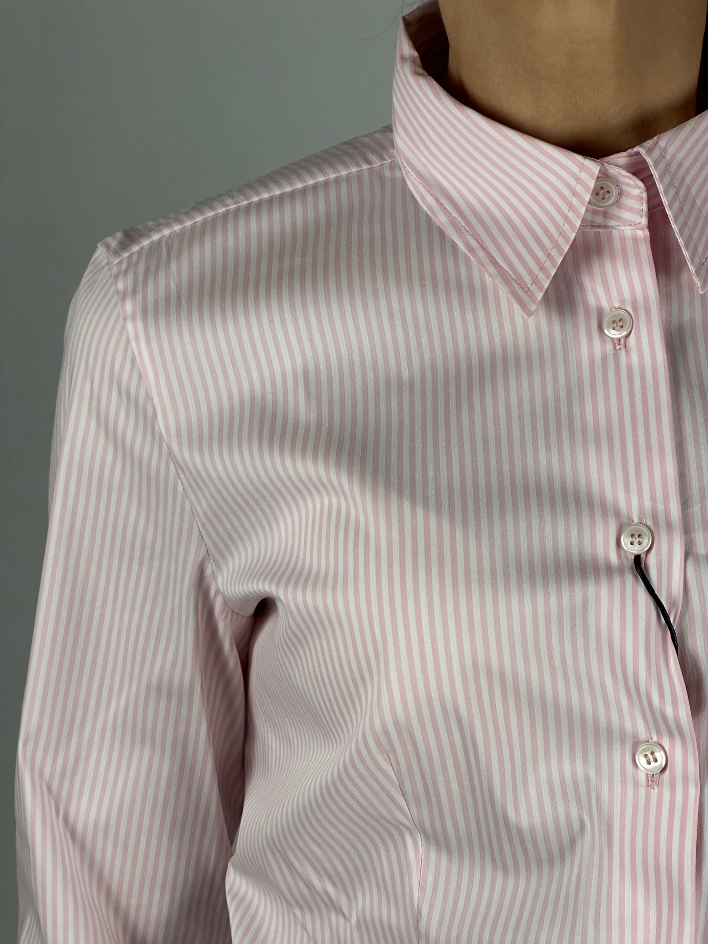 Camicia parma bianco e rosa