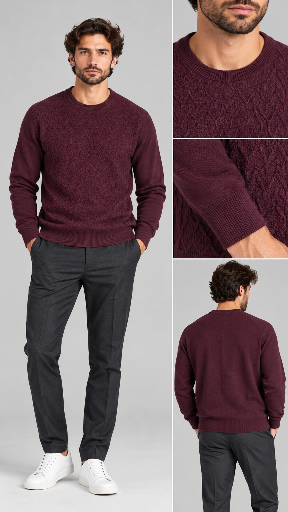 Pull girocollo viscosa cashimere