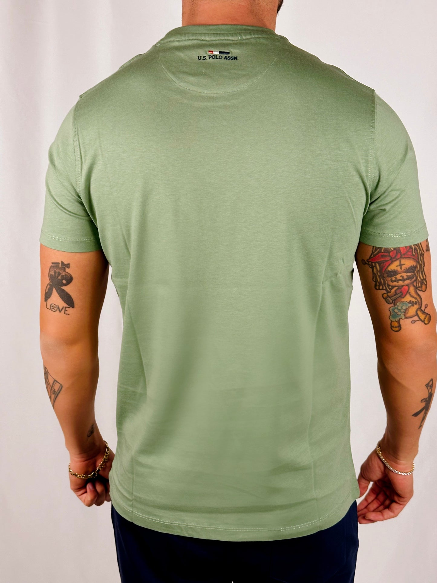 T-shirt Luca verde salvia