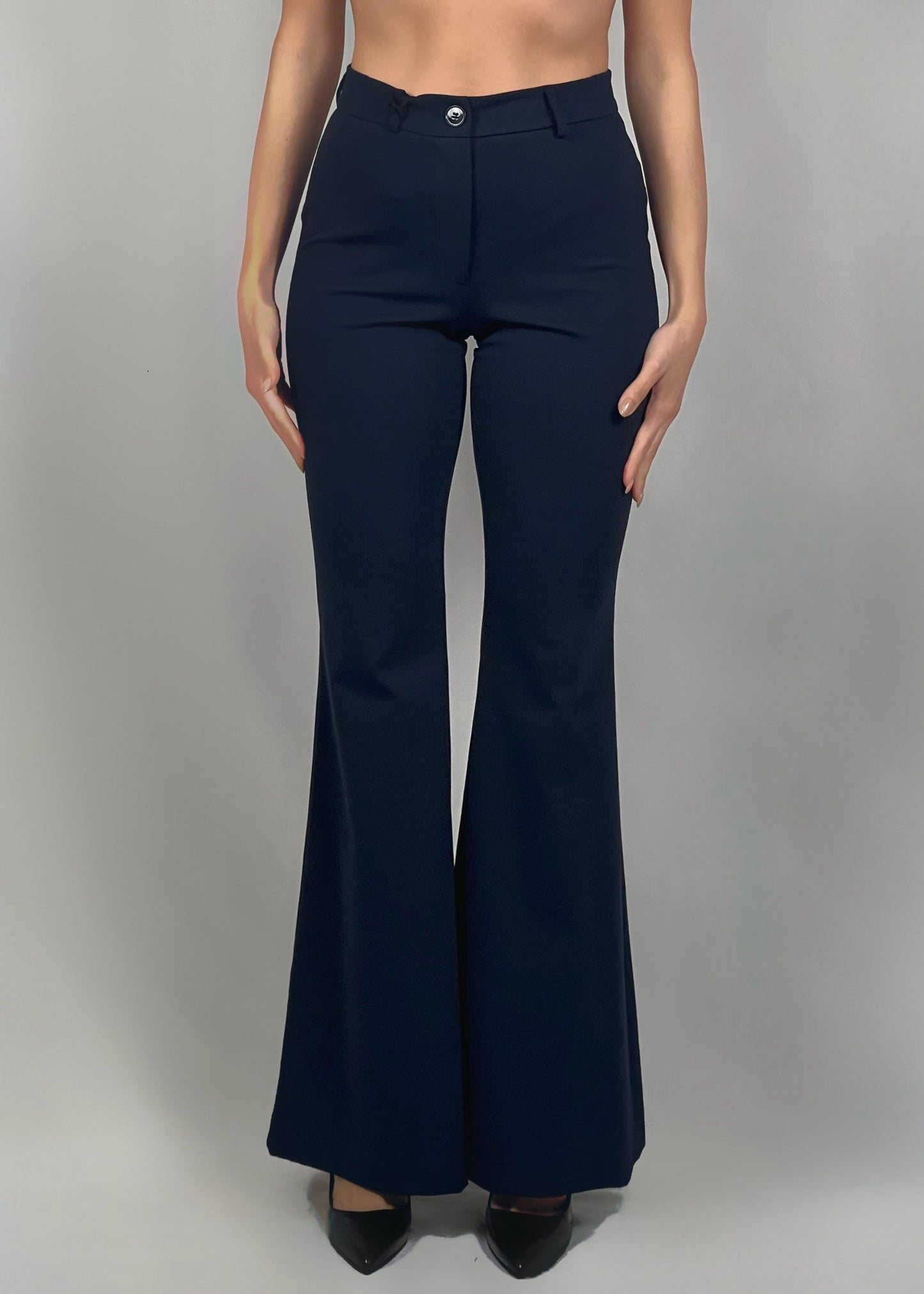 Pantaloni a zampa blu