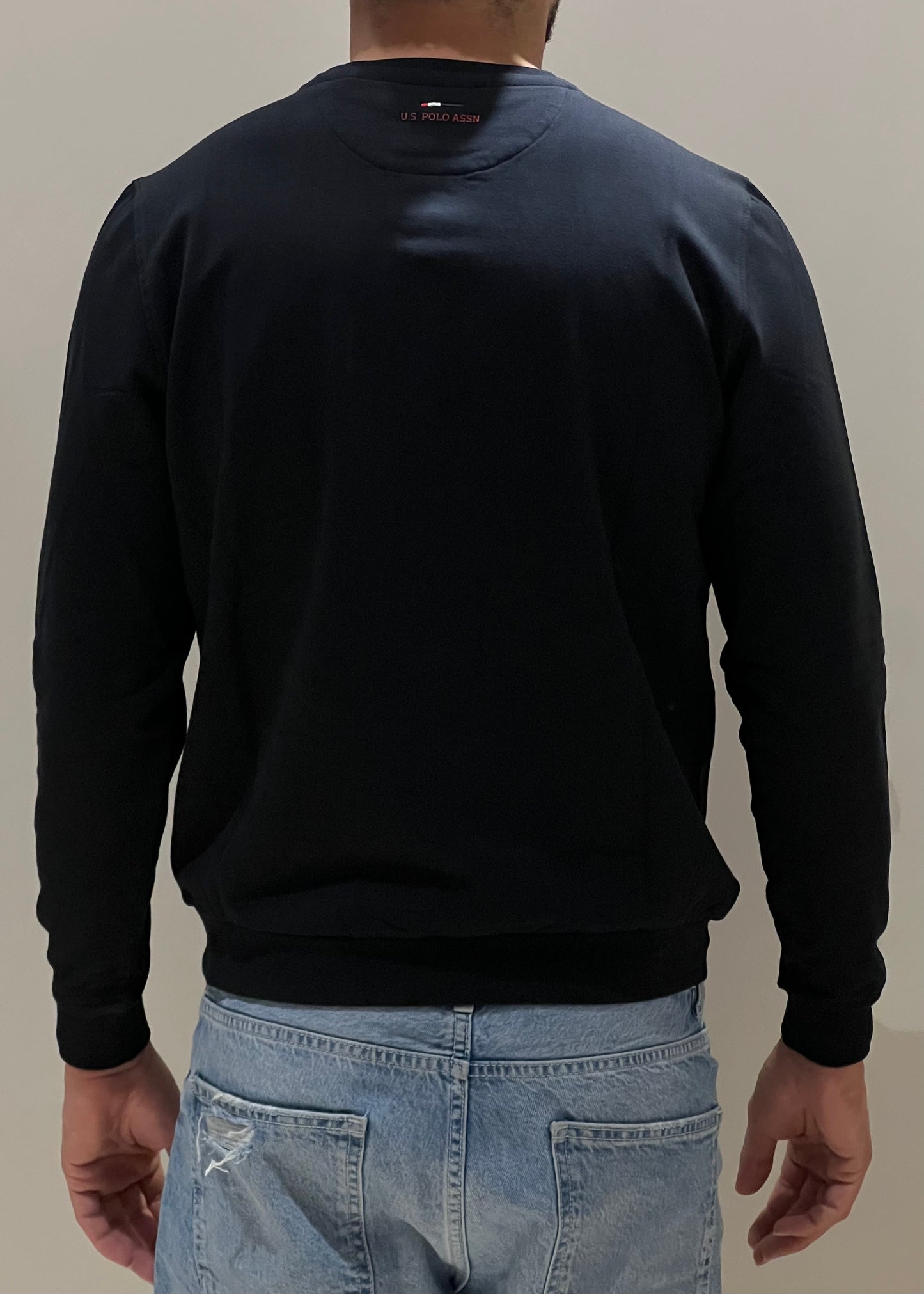 Felpa girocollo nero