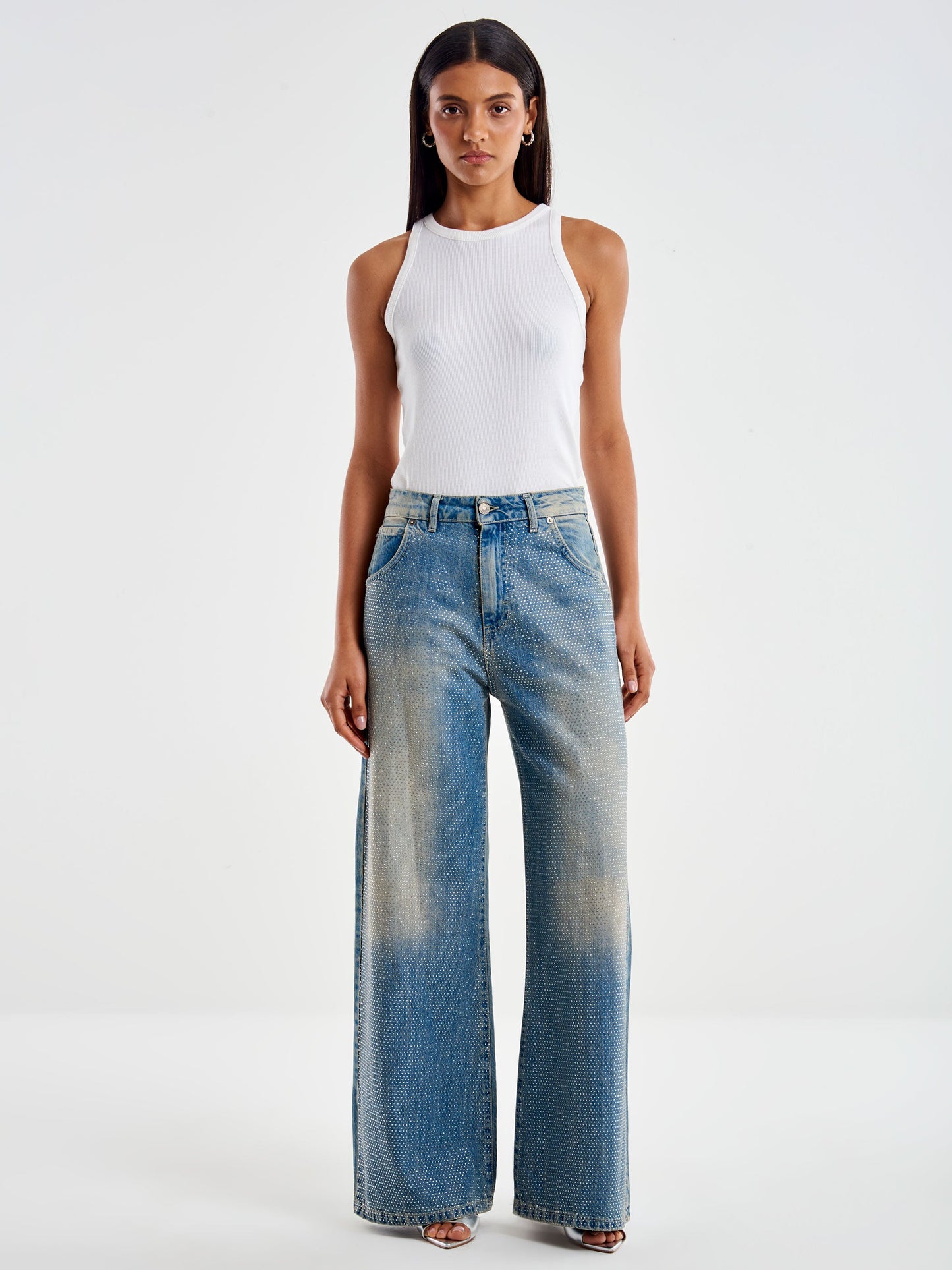 Jeans Vicolo Michelle con strass