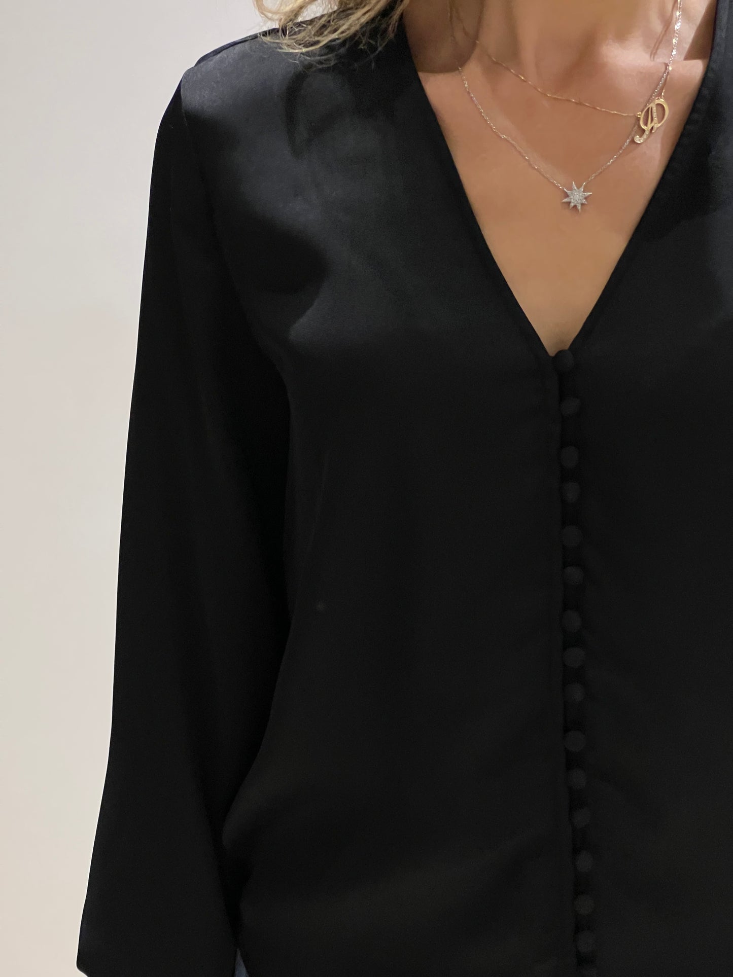 Camicia blusa nero