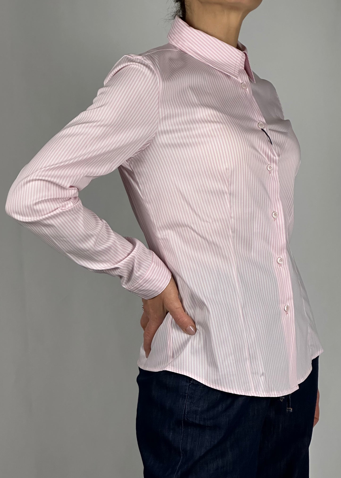 Camicia parma bianco e rosa