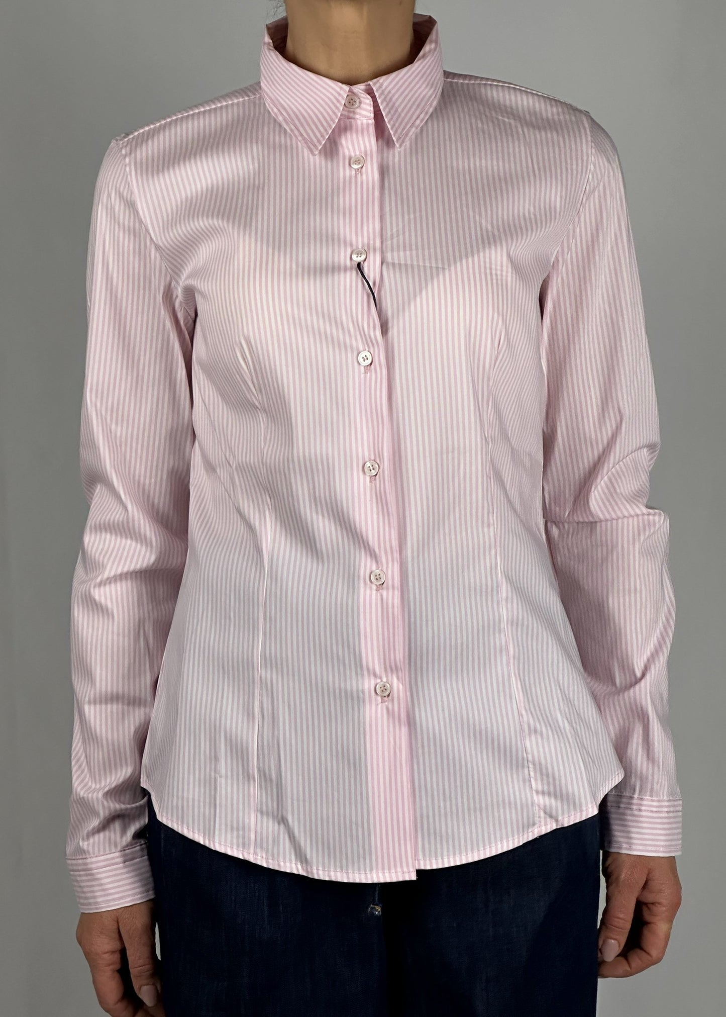 Camicia parma bianco e rosa