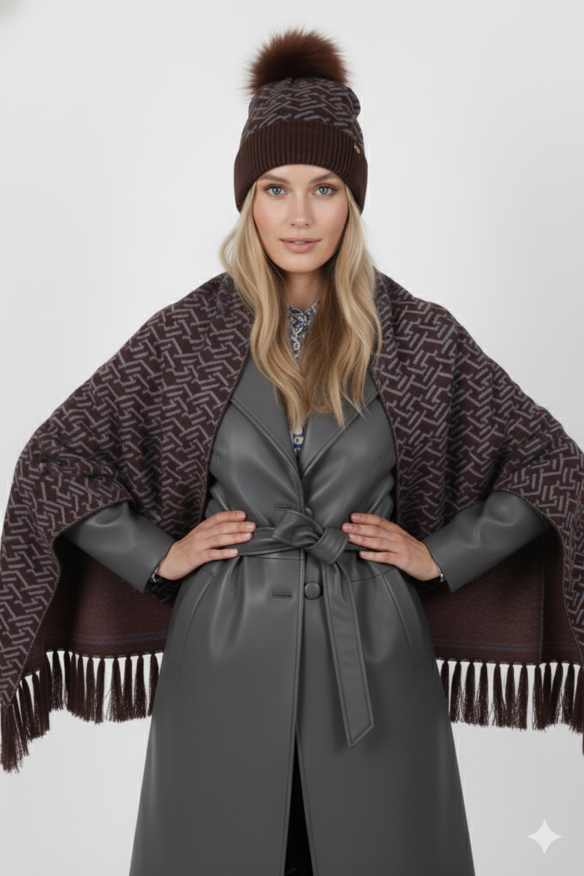 Cappello con pon pon