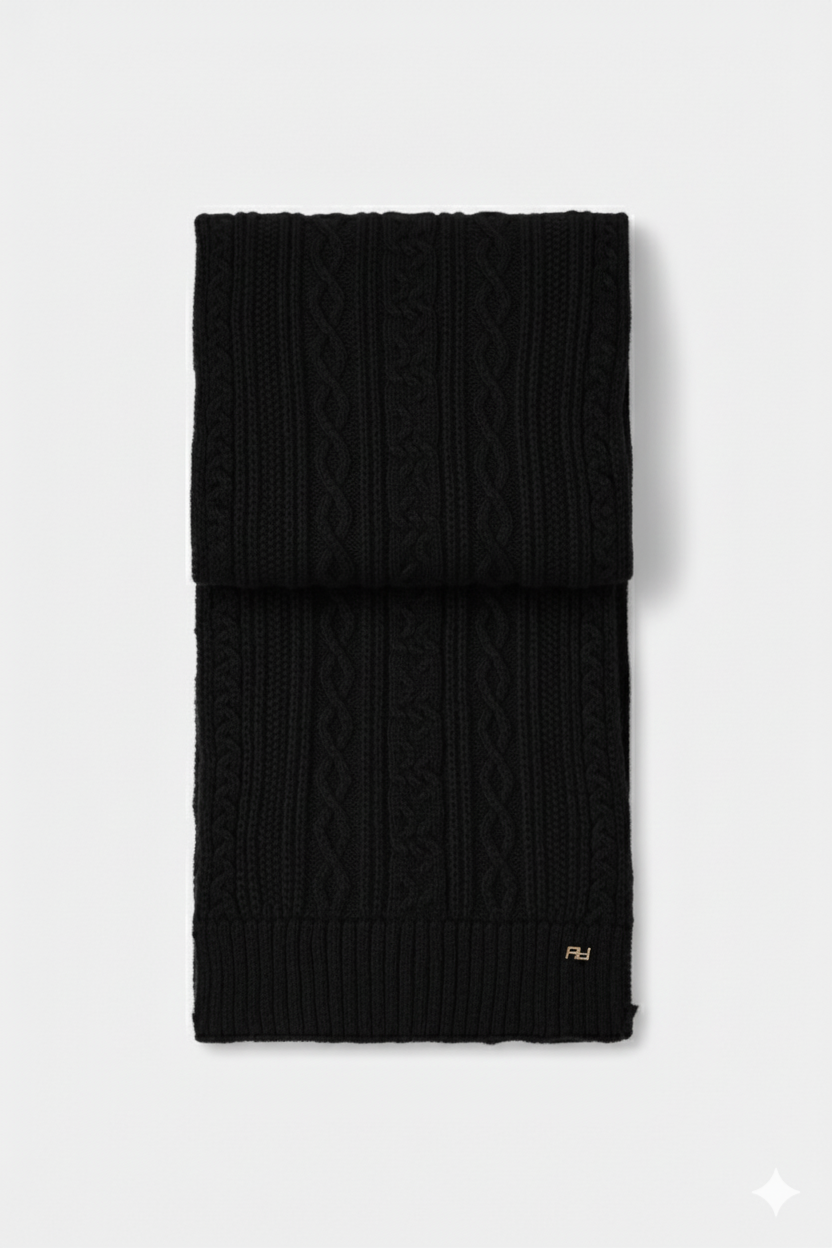 Sciarpa lavorazione treccia