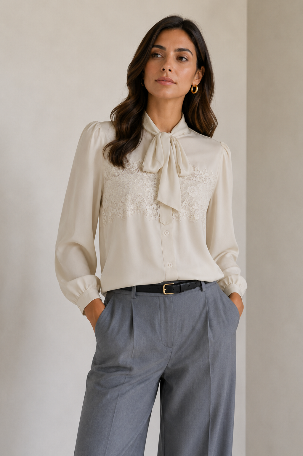 CAMICIA CON PIZZO