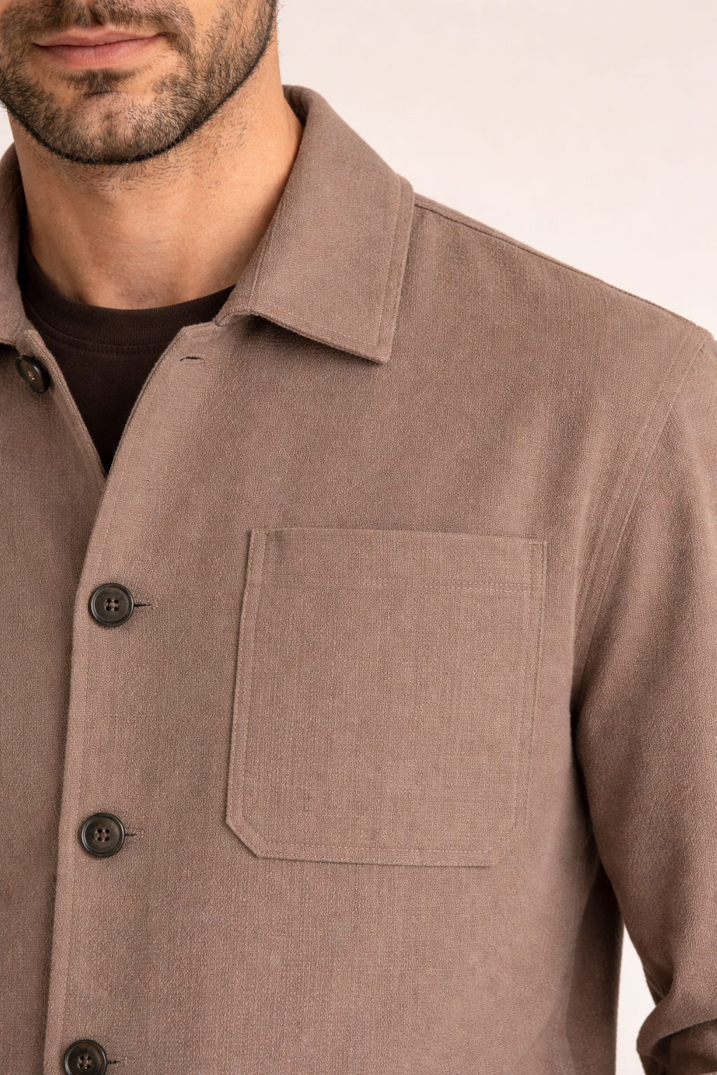 Overshirt 3 tasche seersucker