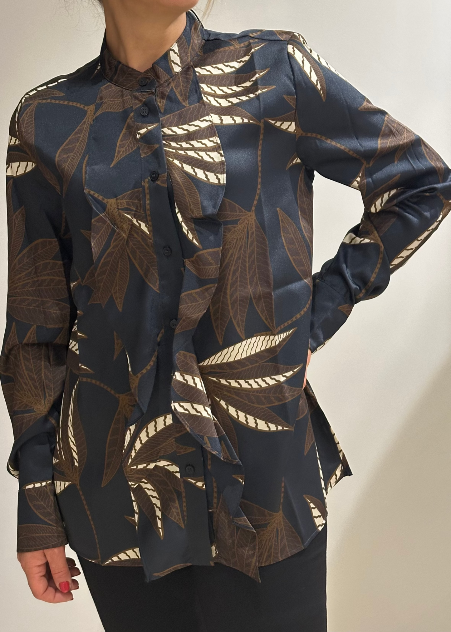 Camicia Neon twill poliestere stamp