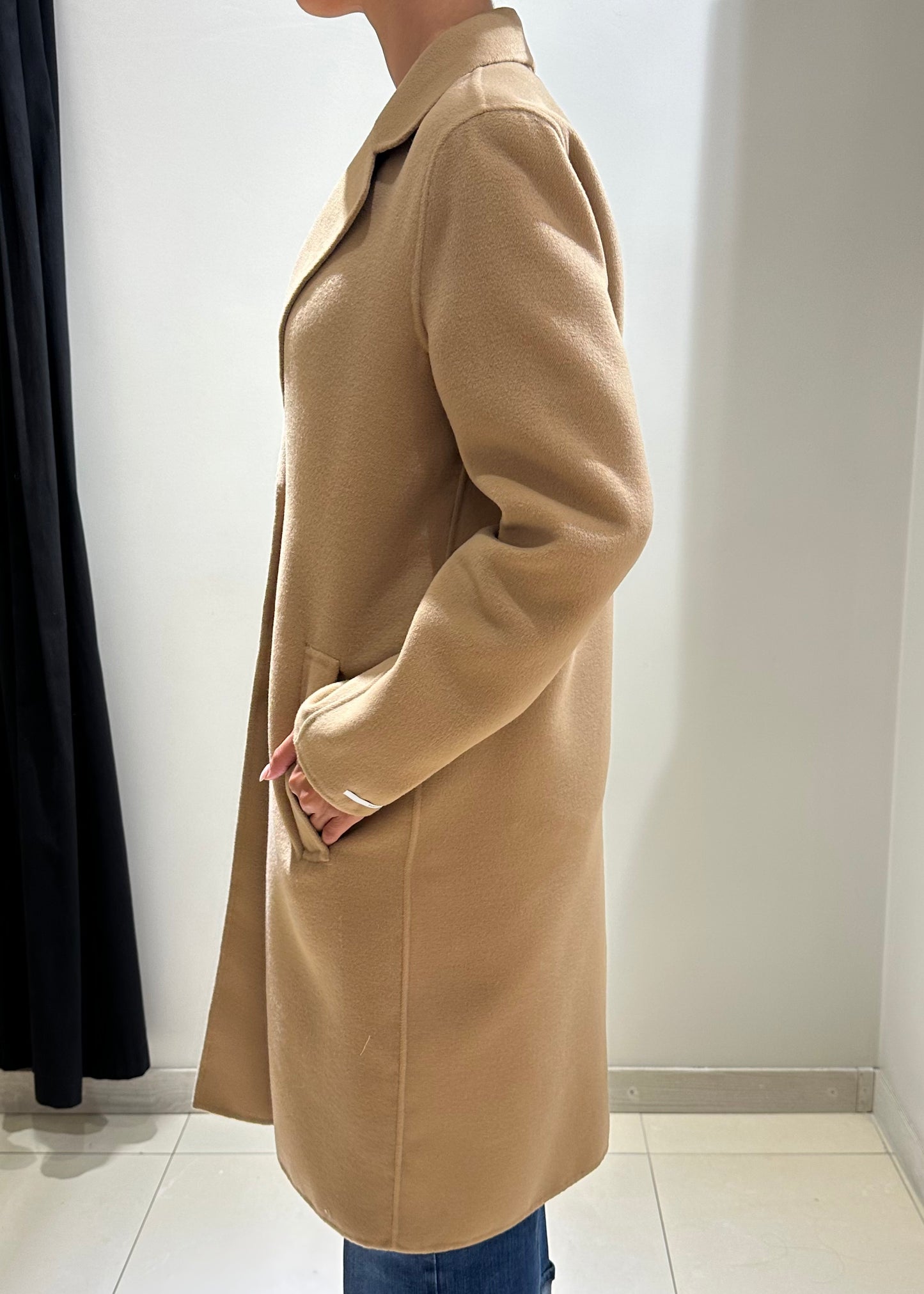 Cappotto monopetto Roam beige