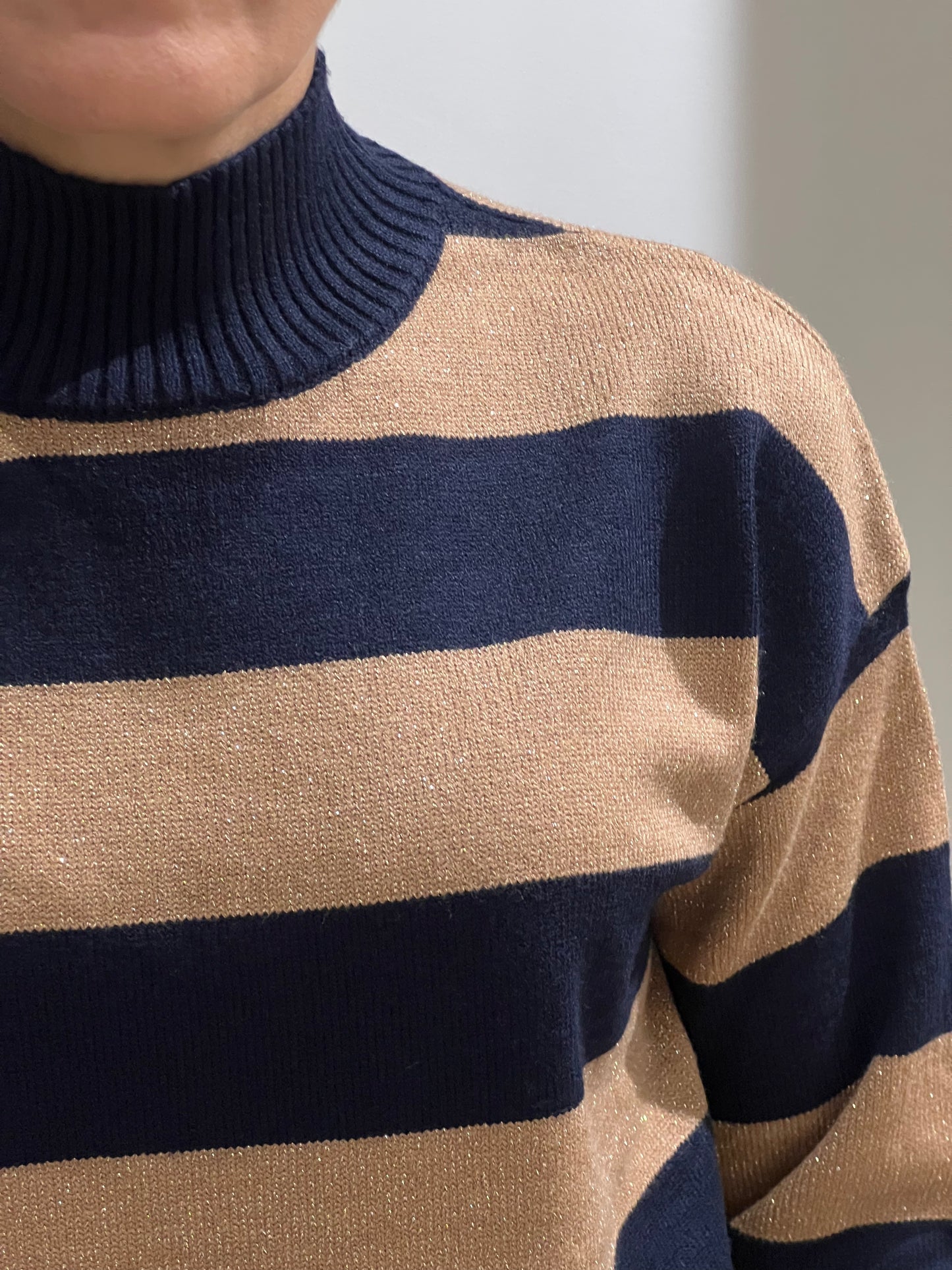 Maglia contrasti lurex
