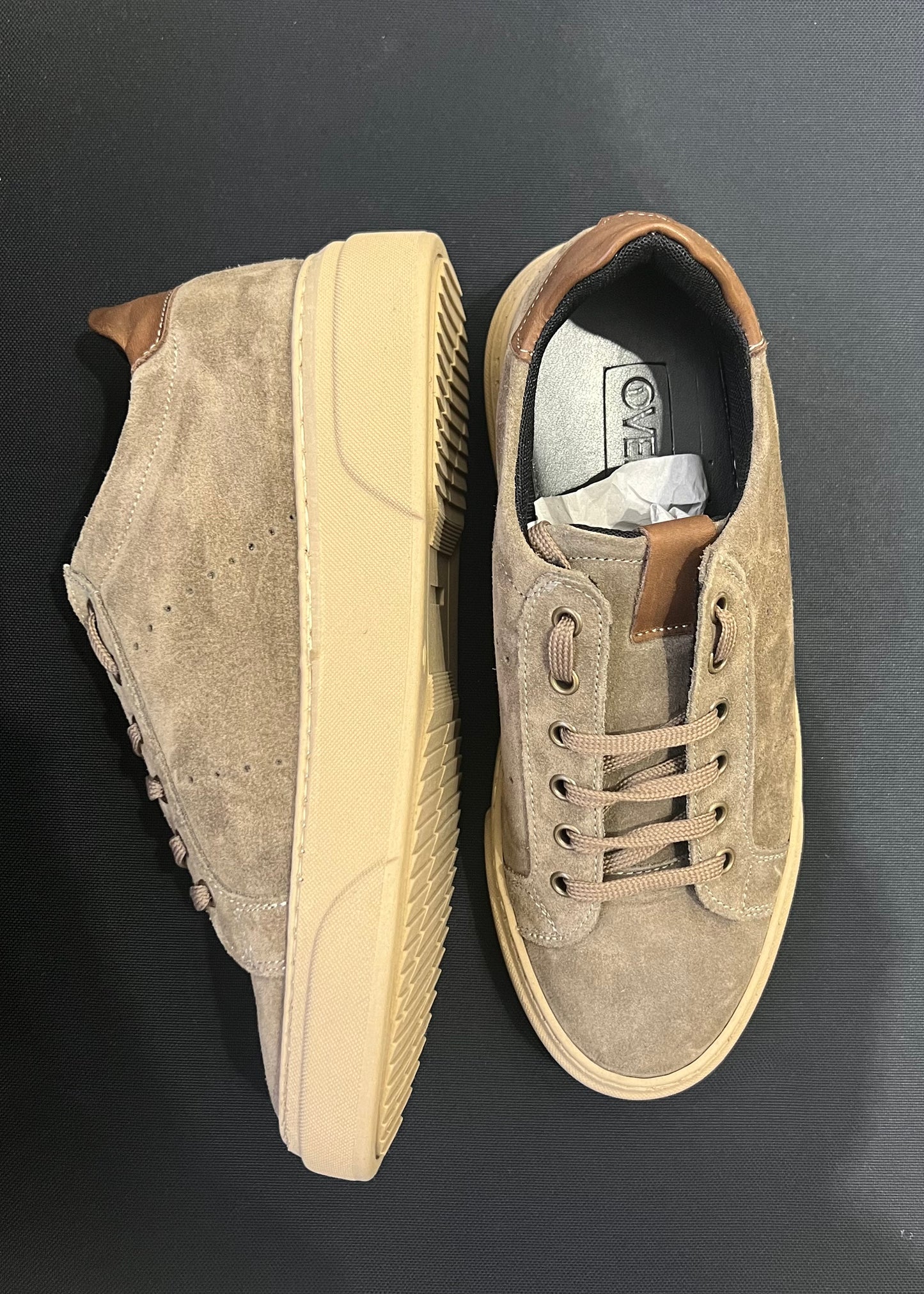 SNEAKER BASSA CAMOSCIO