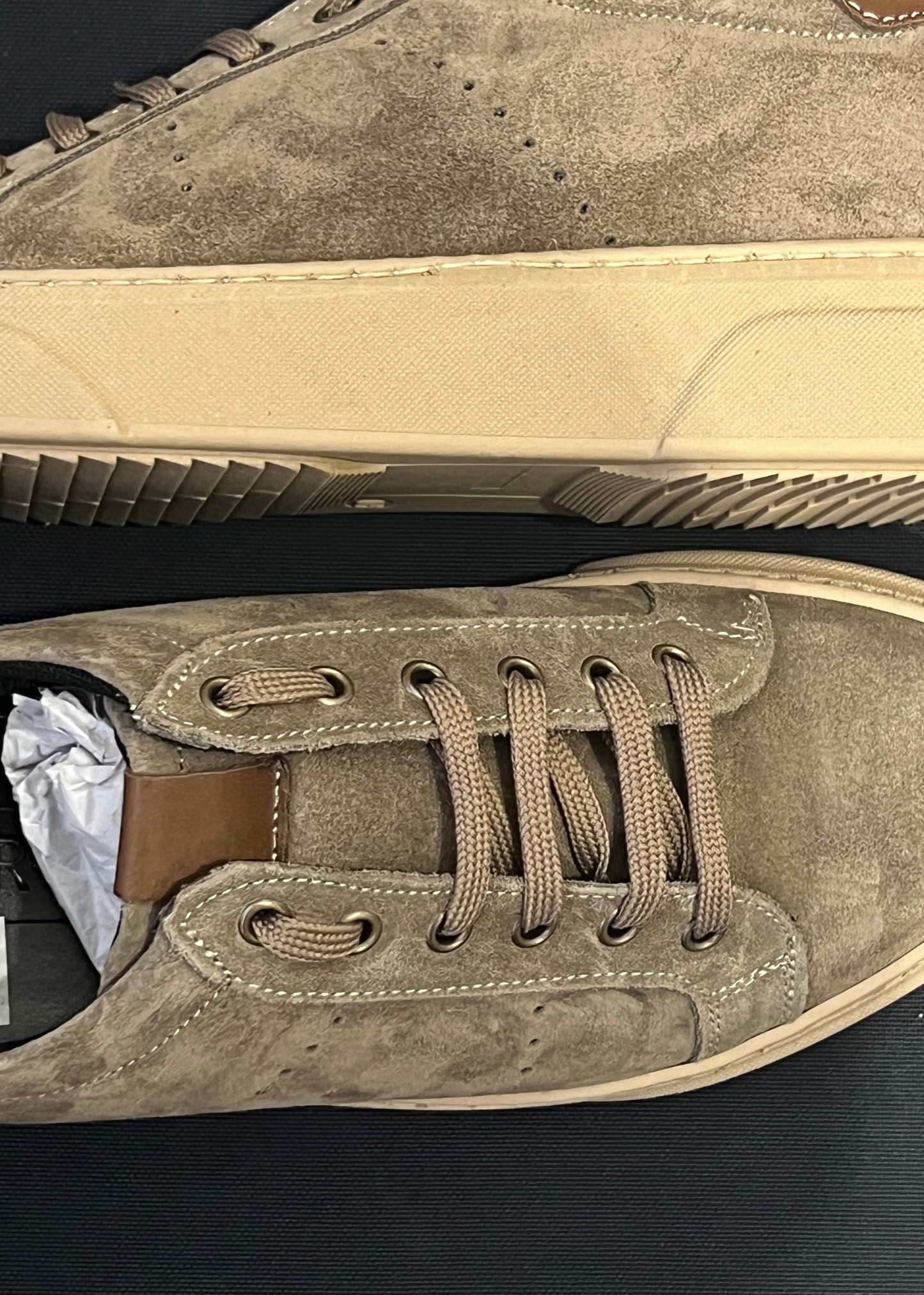 SNEAKER BASSA CAMOSCIO