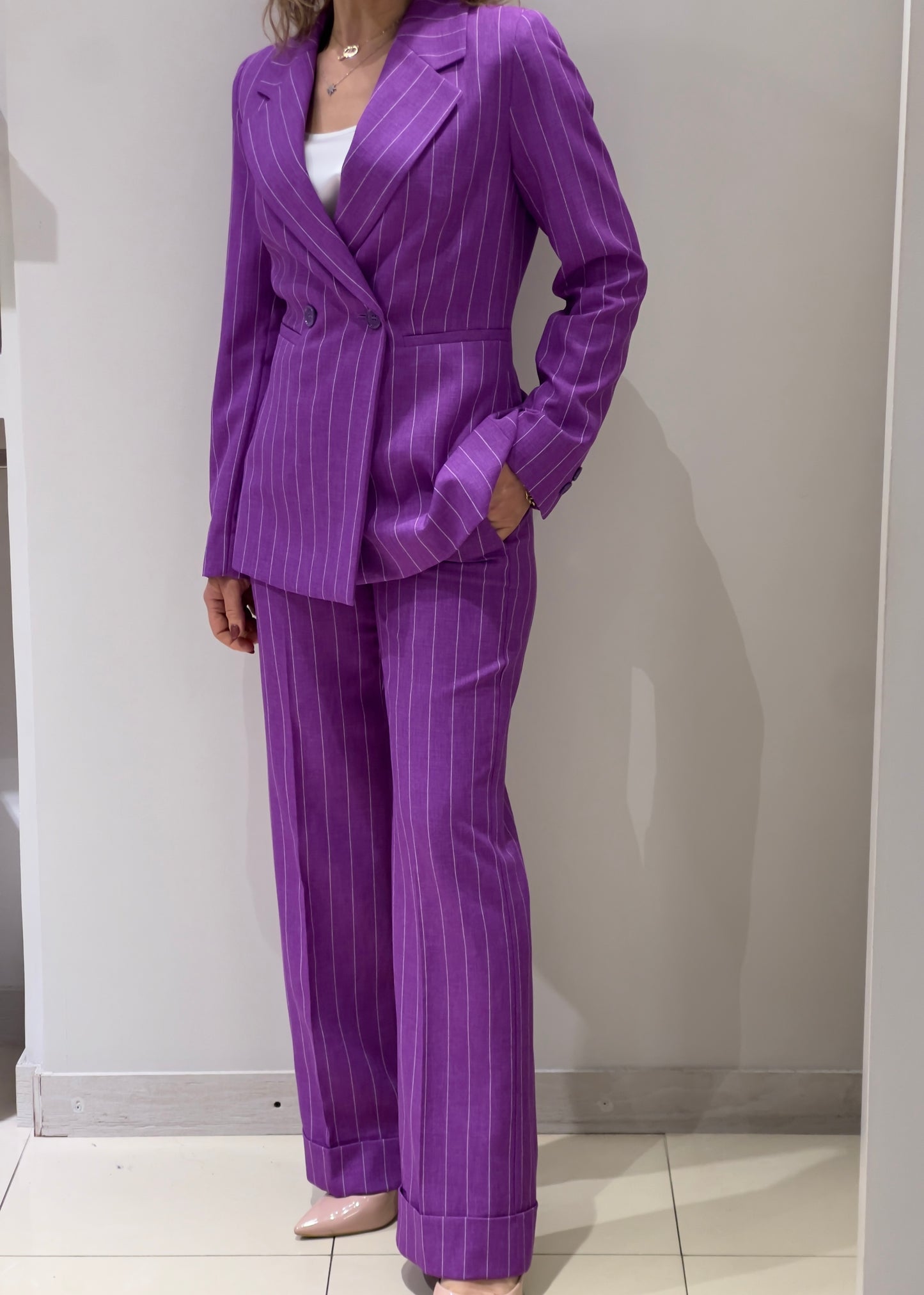 Pantalone agra2 gessato