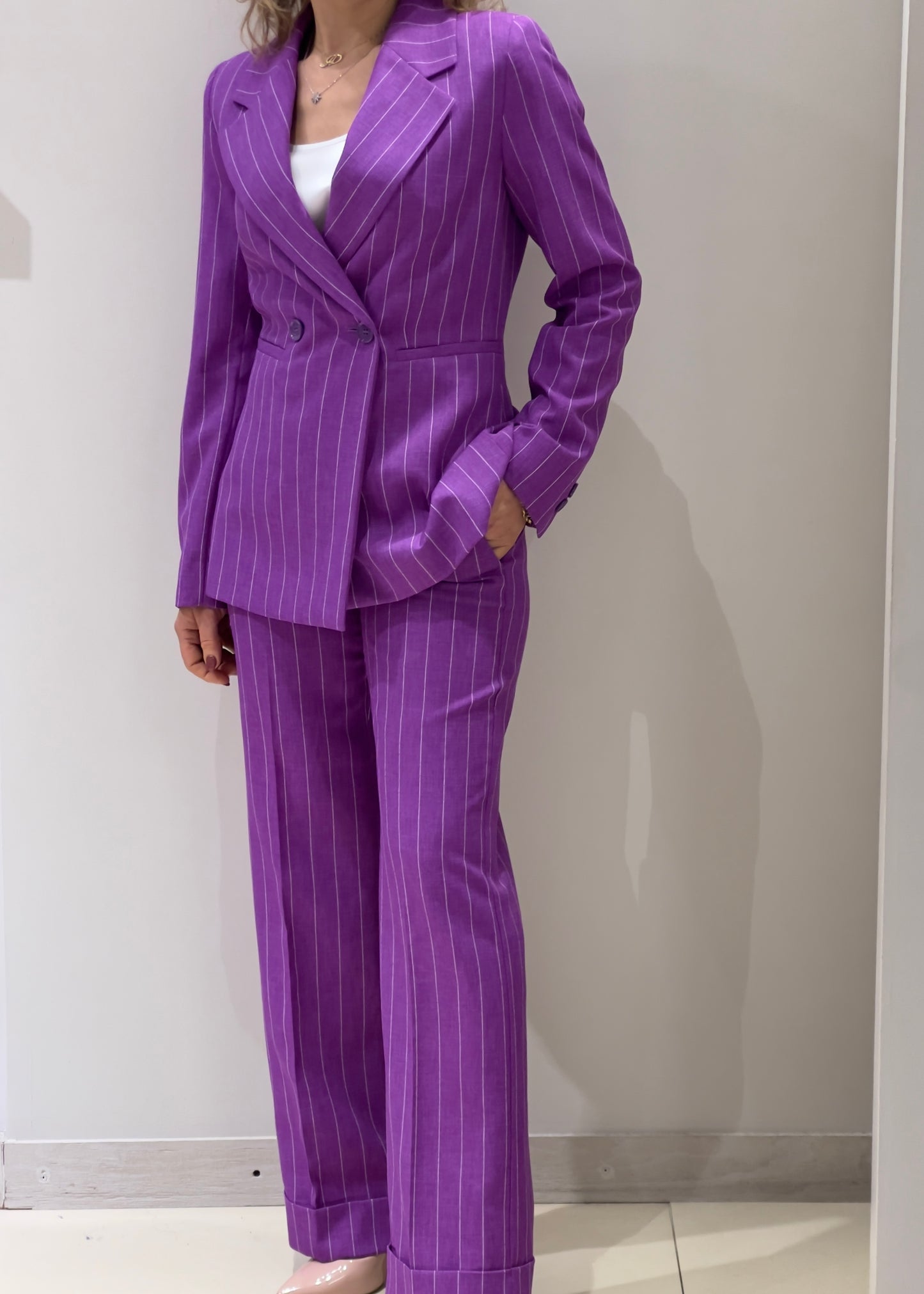 Pantalone agra2 gessato