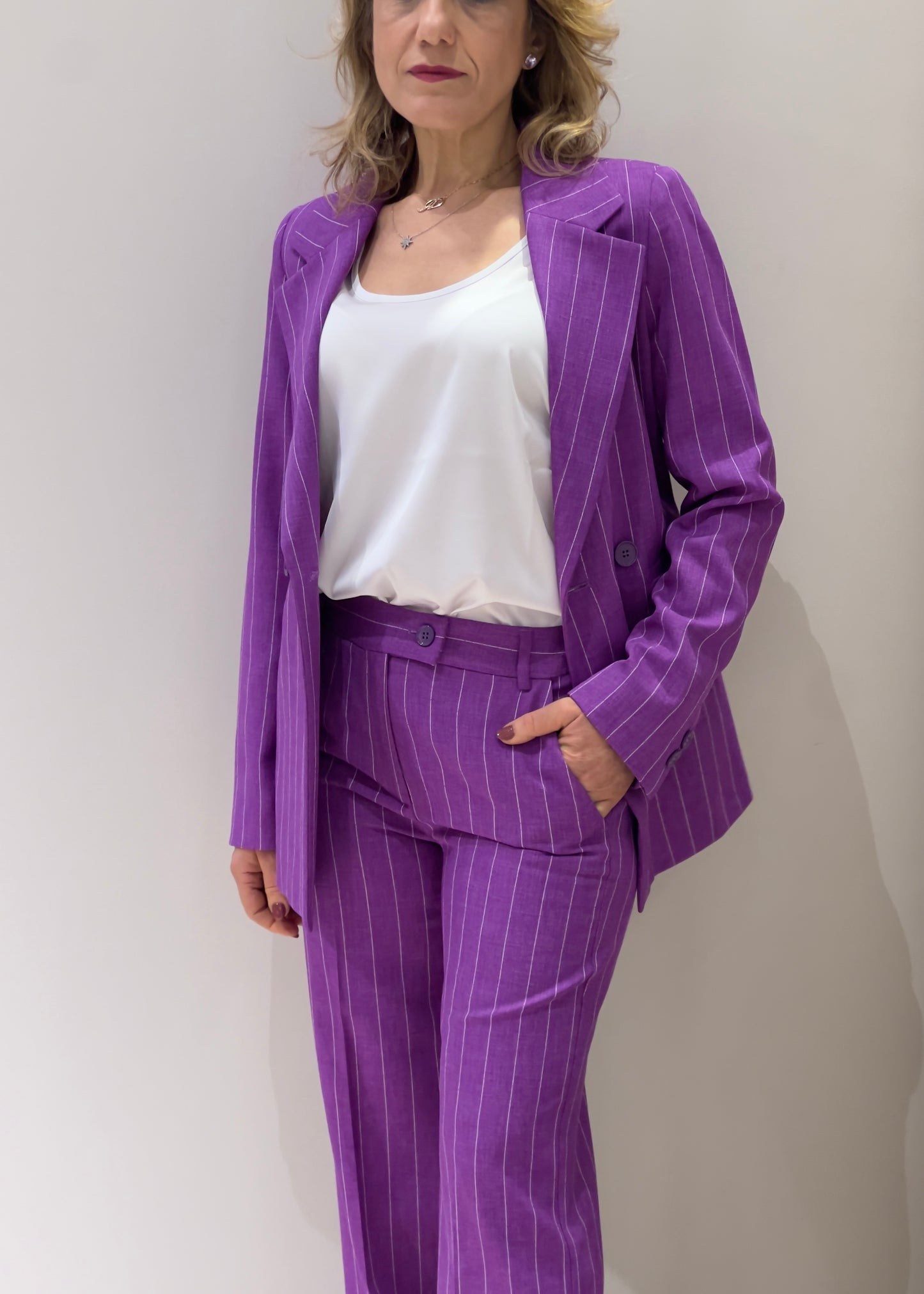 Pantalone agra2 gessato