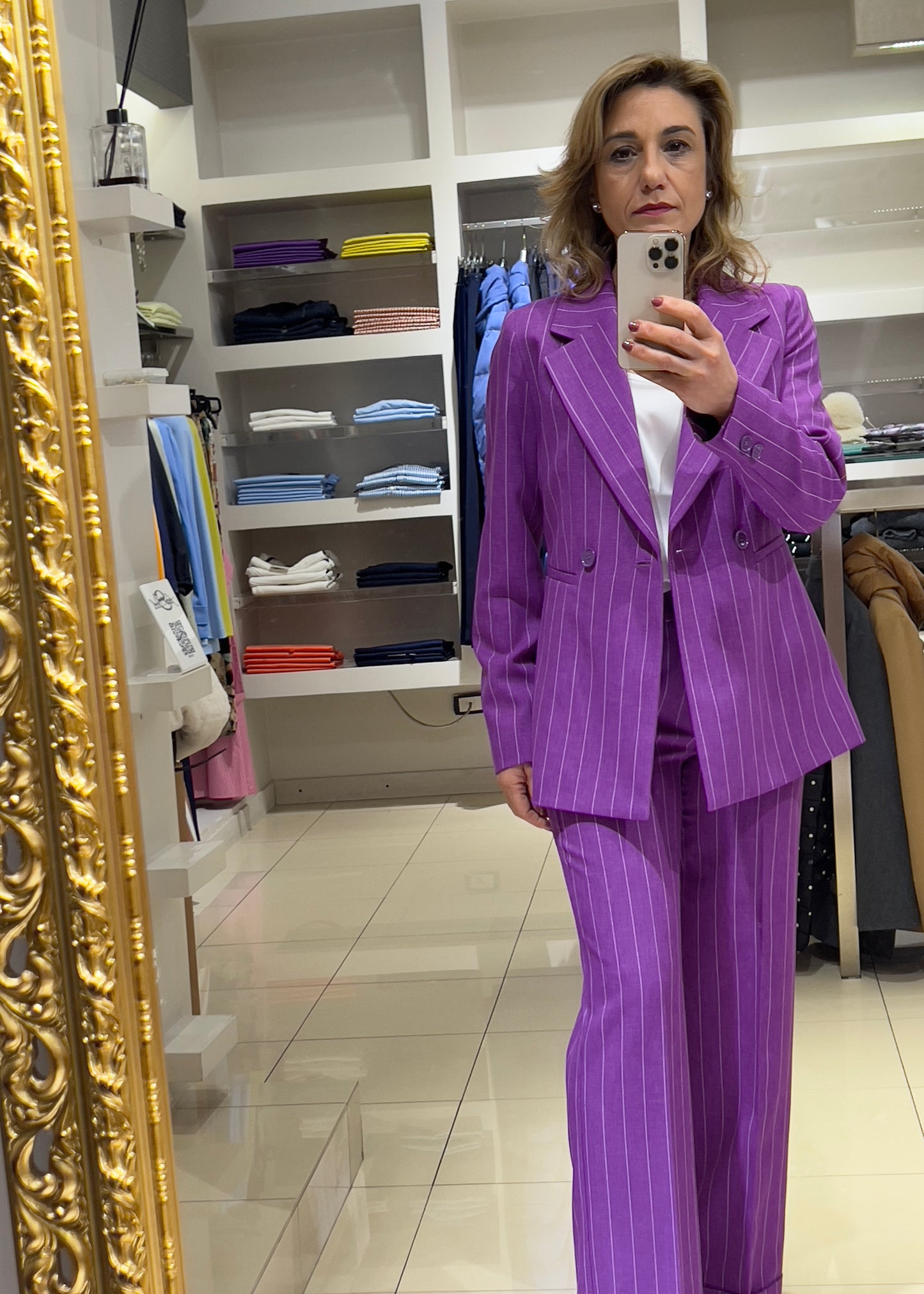 Pantalone agra2 gessato