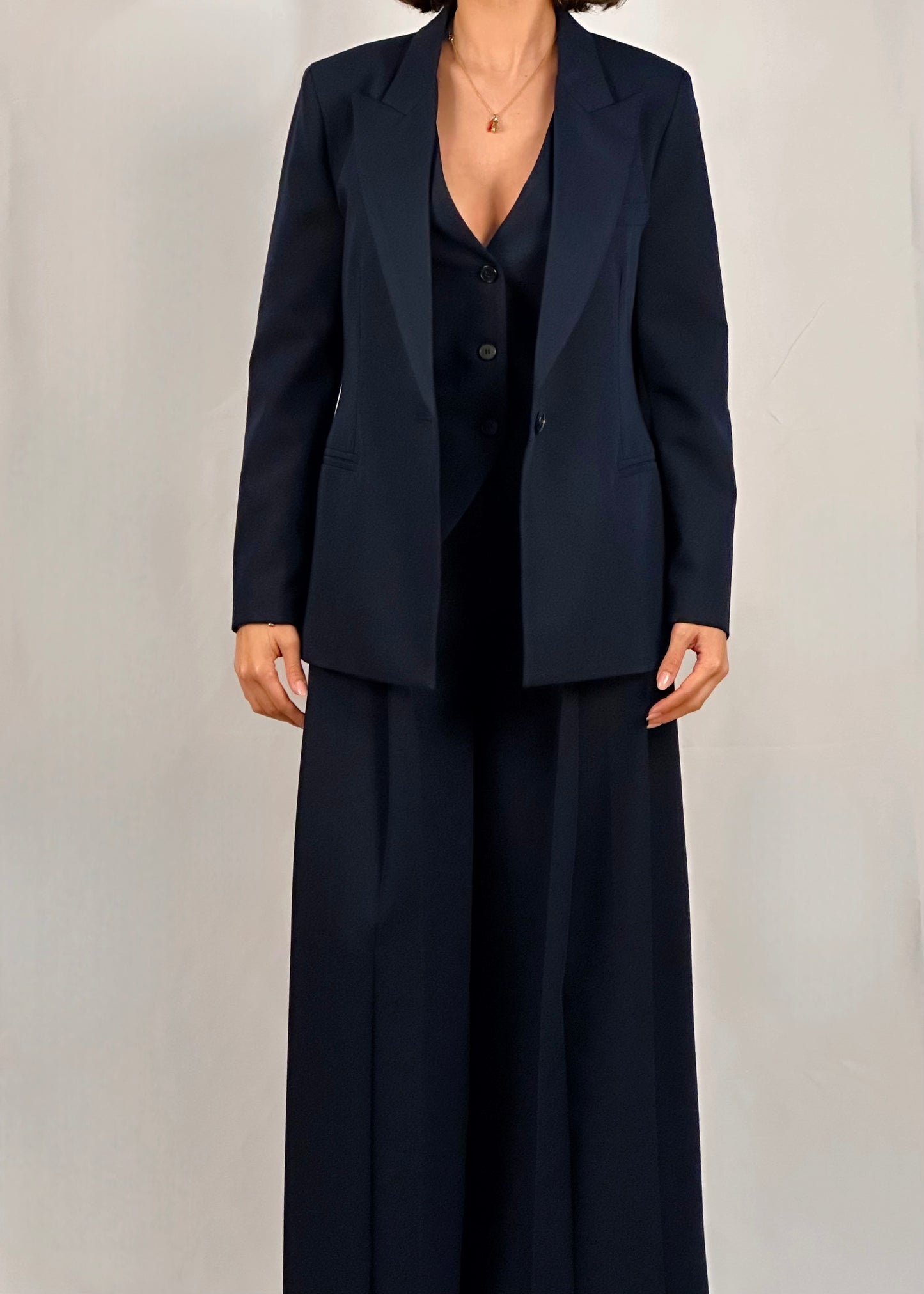 Pantalone palazzo blu