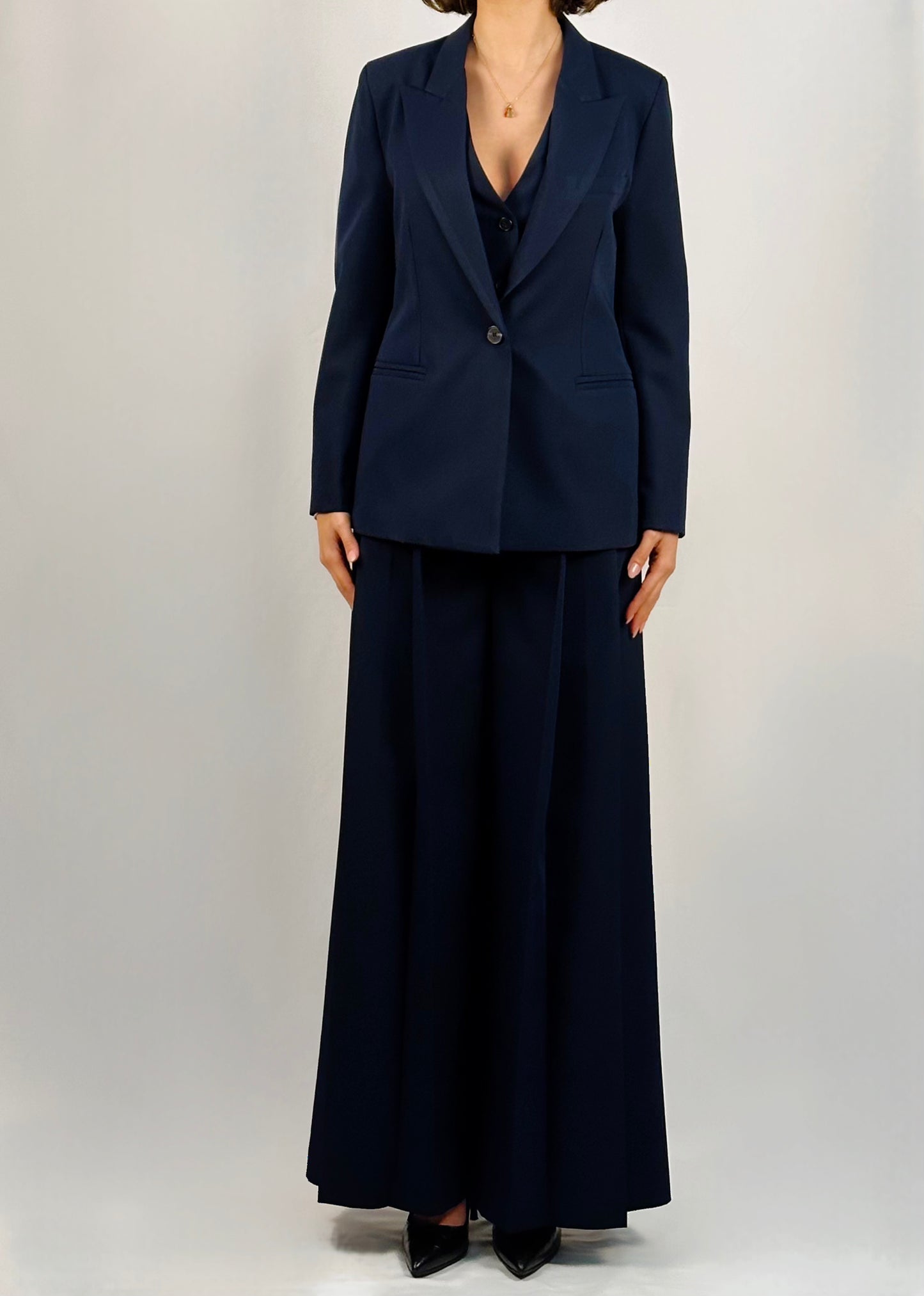 Pantalone palazzo blu