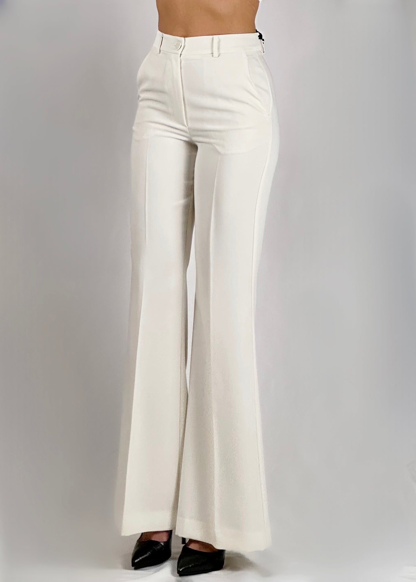 Pantalone punto milano a zampa