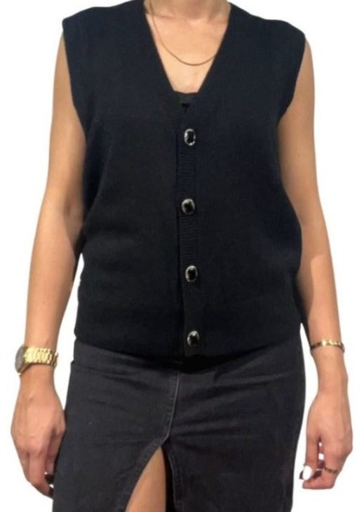 Cardigan smanicato