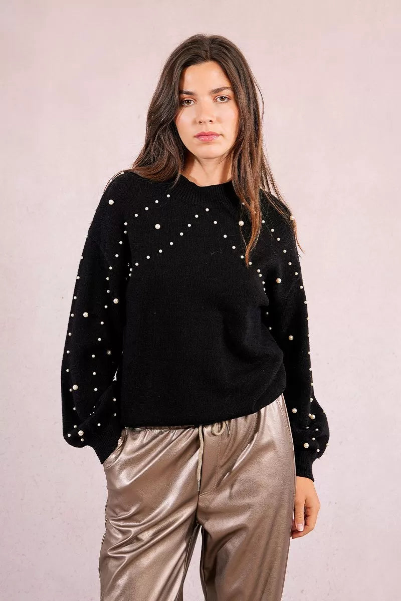 Pullover lavorato in maglia