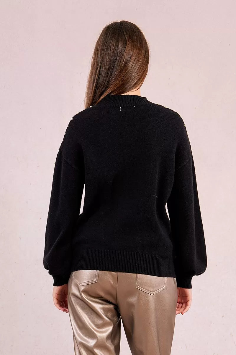 Pullover lavorato in maglia