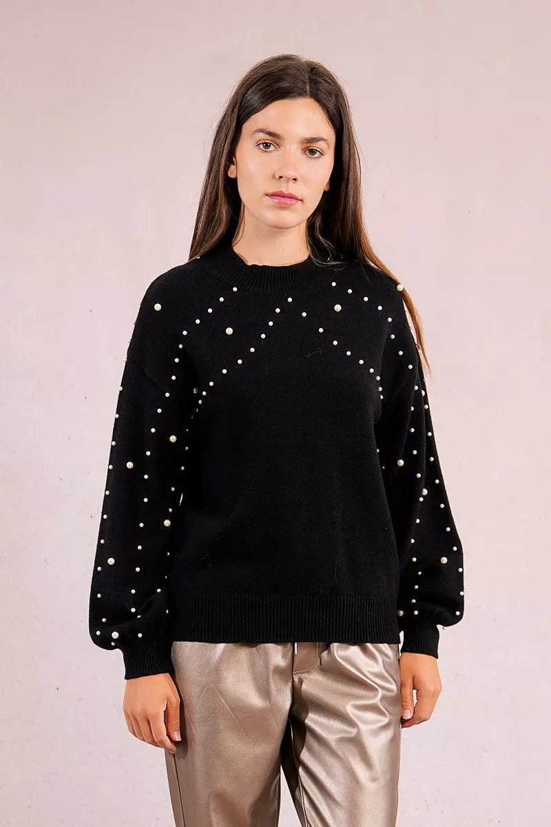 Pullover lavorato in maglia