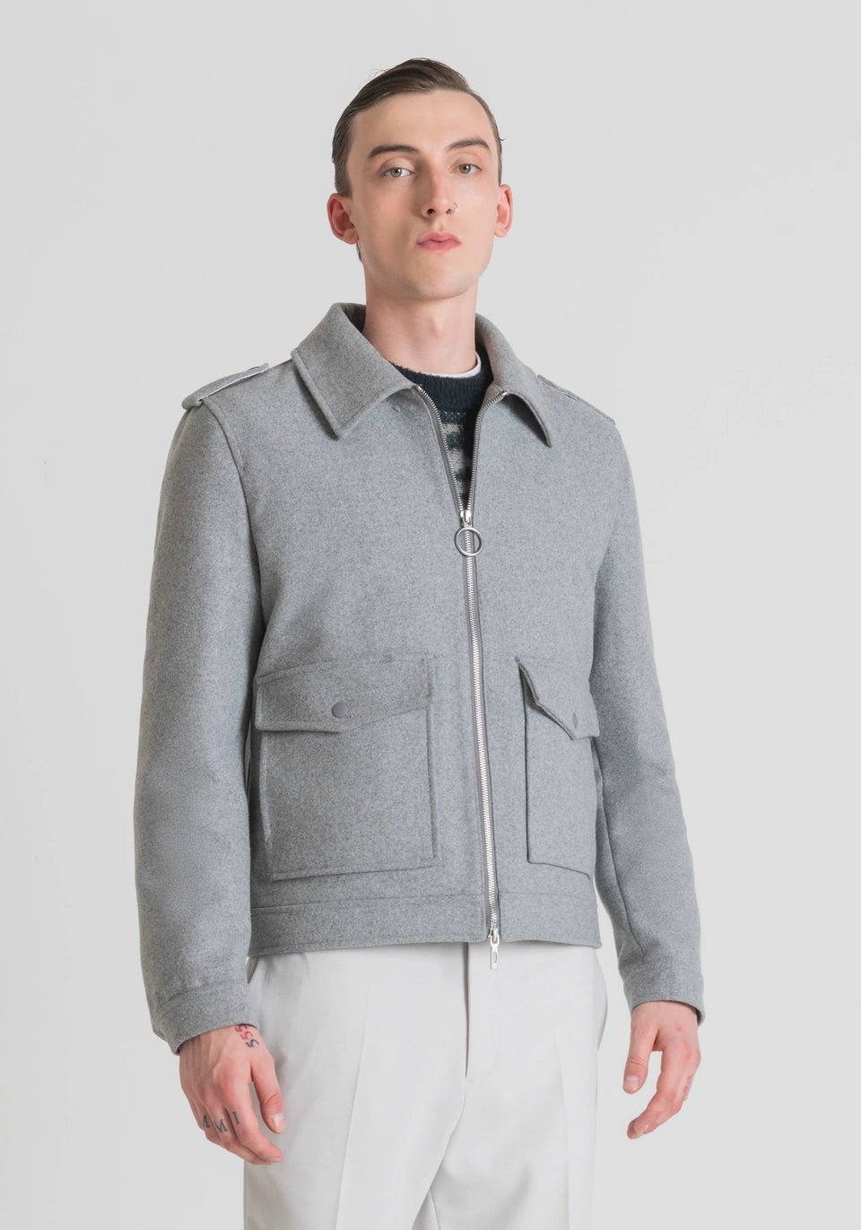 Cappotto corto regular fit