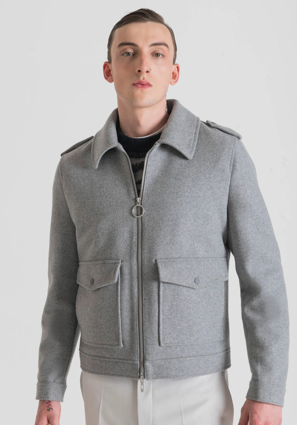 Cappotto corto regular fit