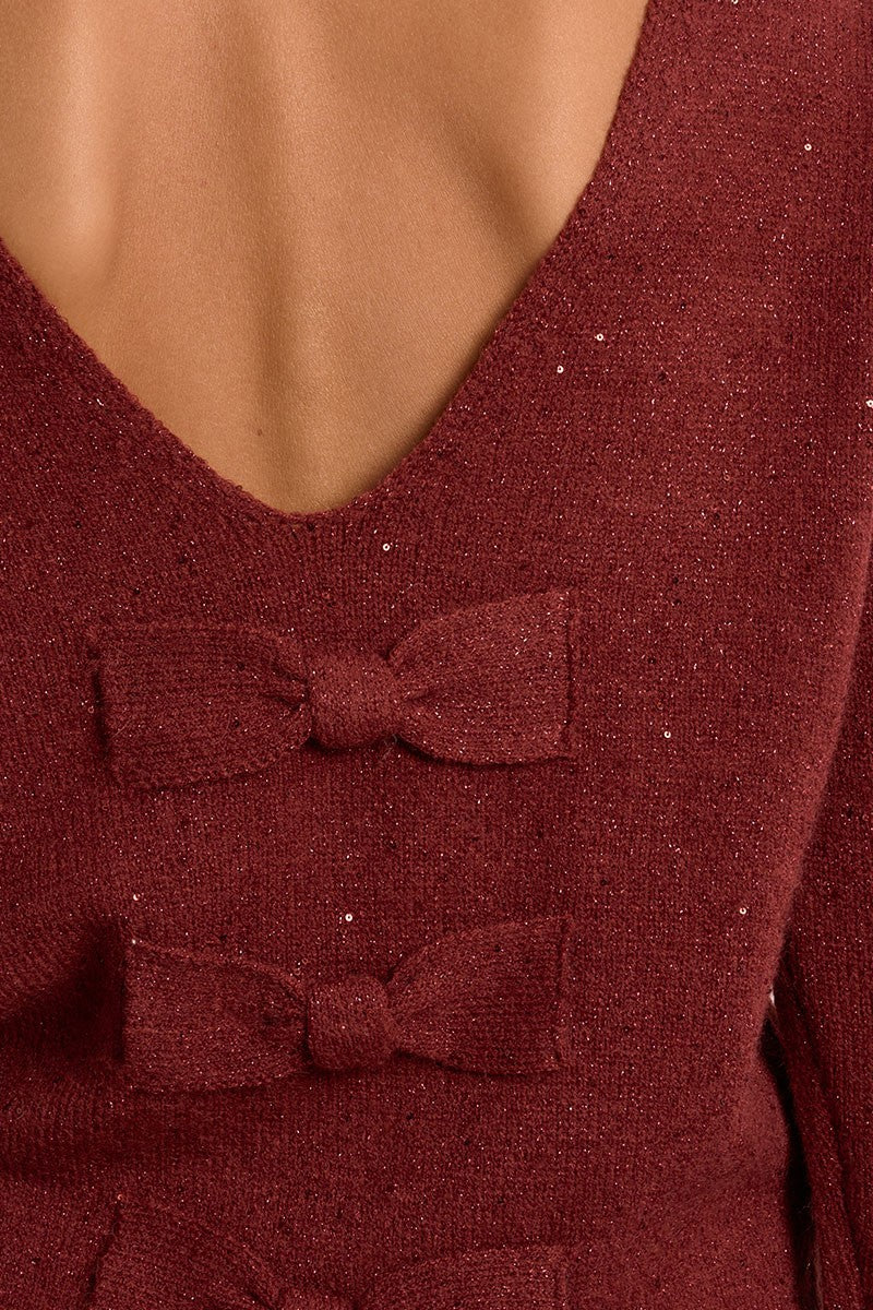 Pullover lavorato in maglia